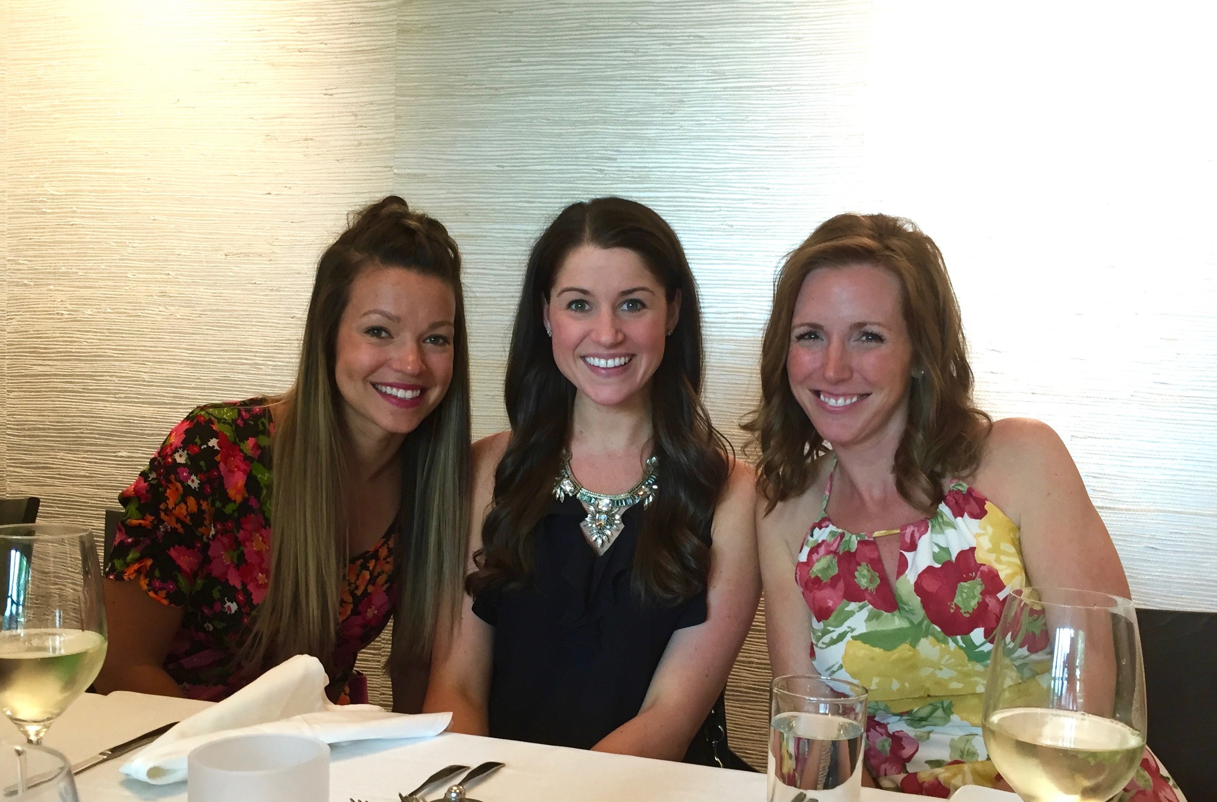All the brothers wives at Stephanie's bridal shower: Sandy, Me & Jen. 
