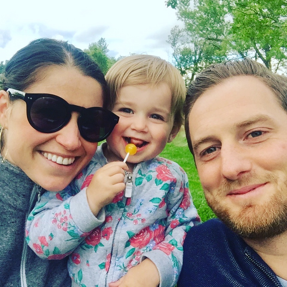 With our girl at live music at Reeds Lake this week. 