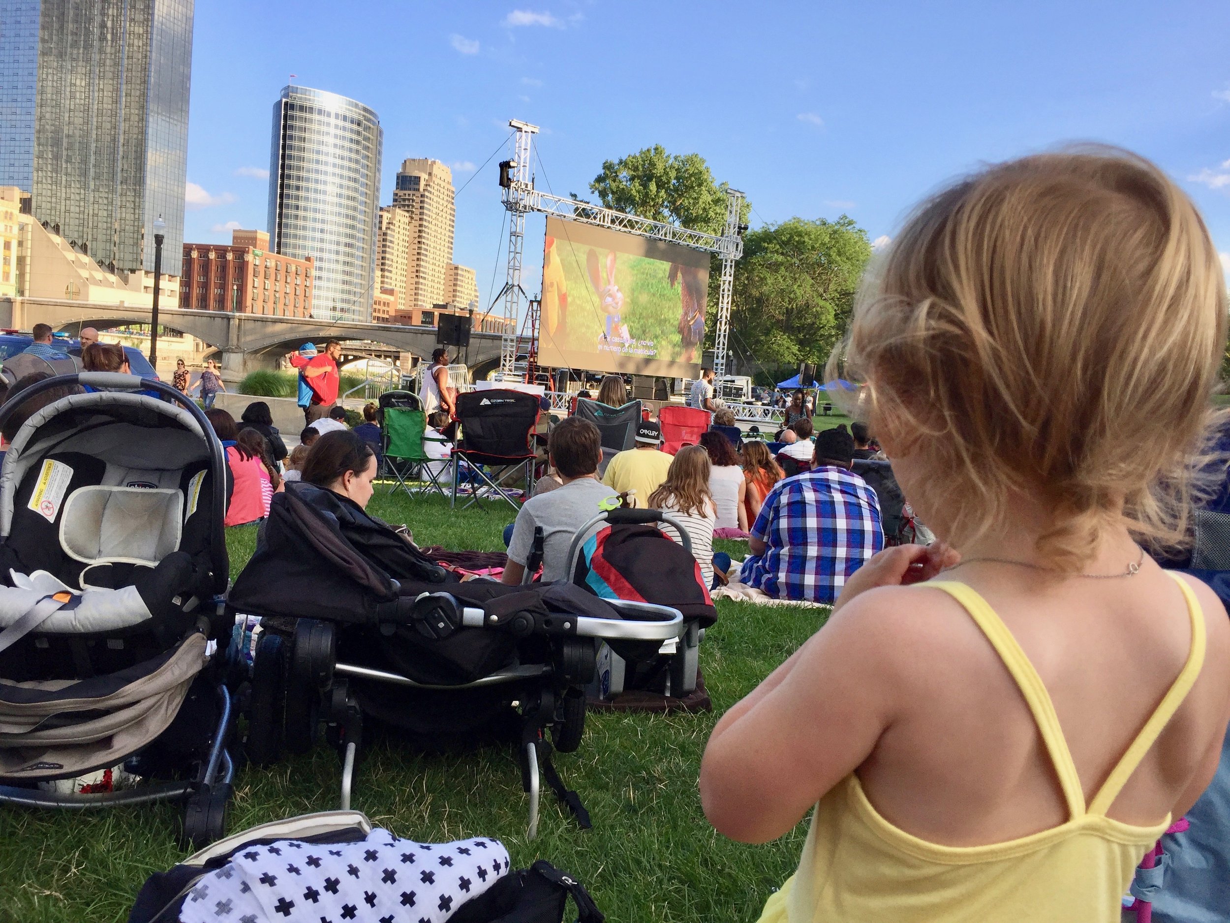 Movies in the Park at Ah Nab Awen in downtown Grand Rapids. 