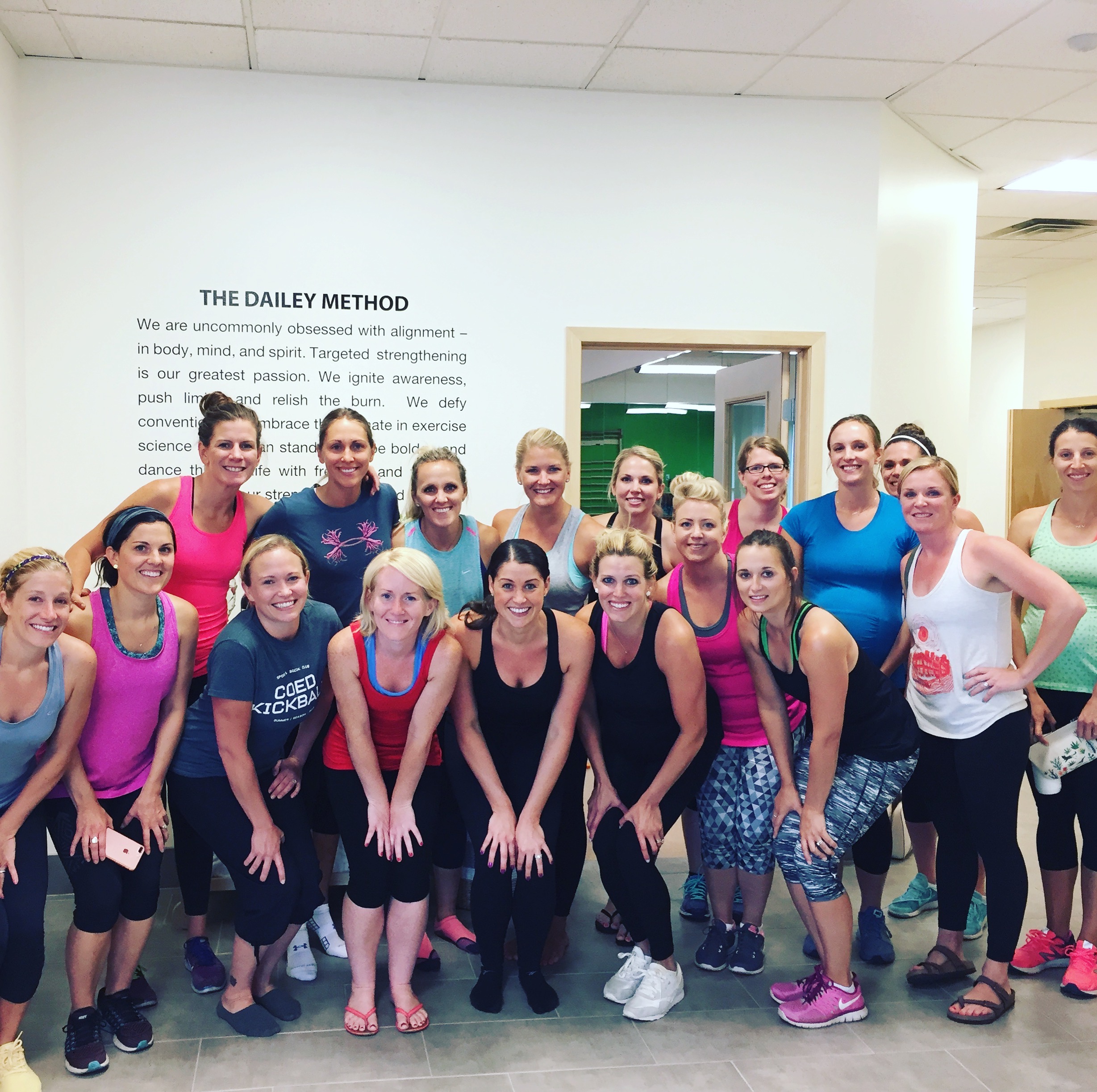 All my pretty friends who showed up for a super muscle busting barre class with me! 