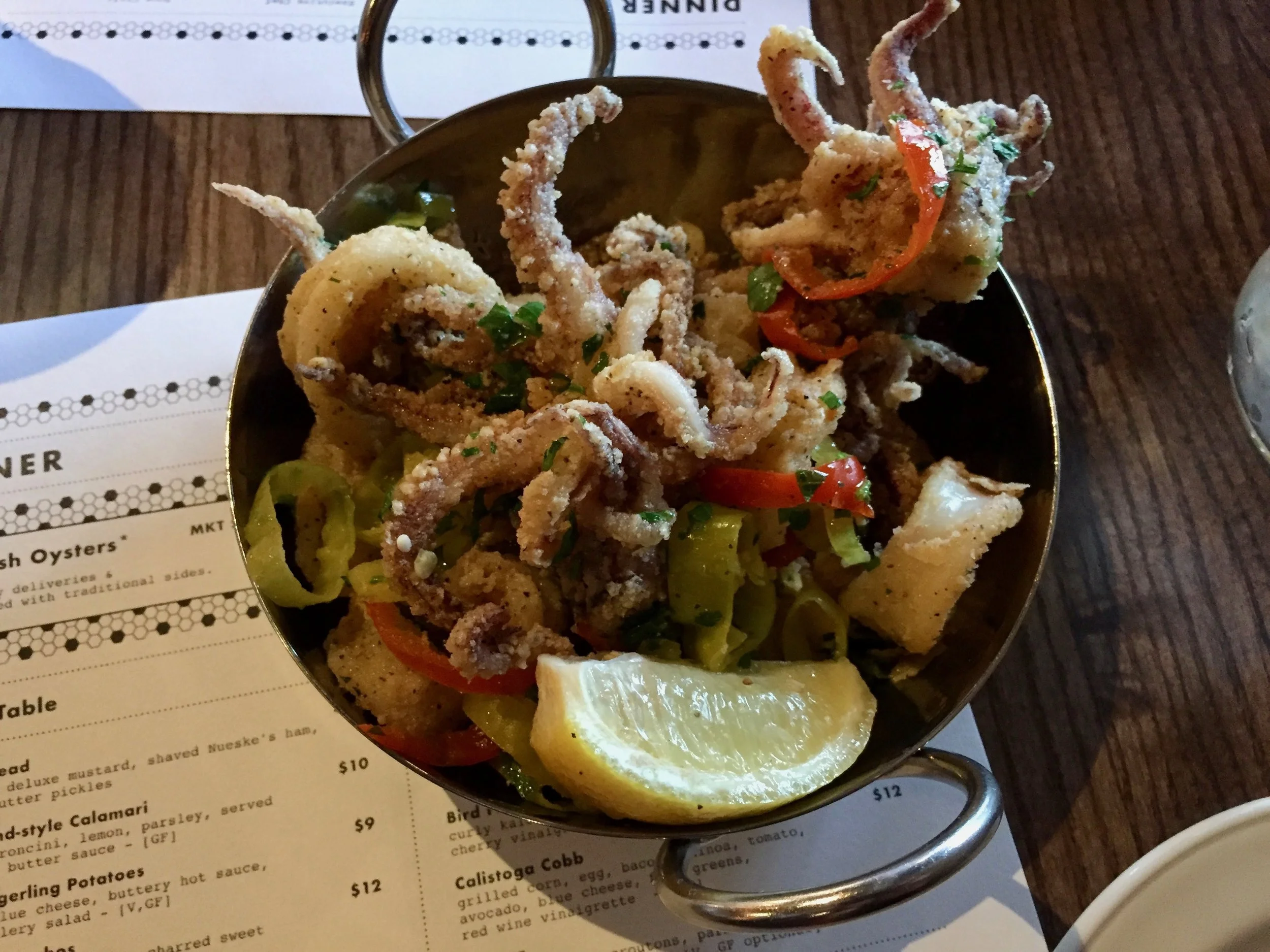 The Calamari at Noco Provisions, tasty! 