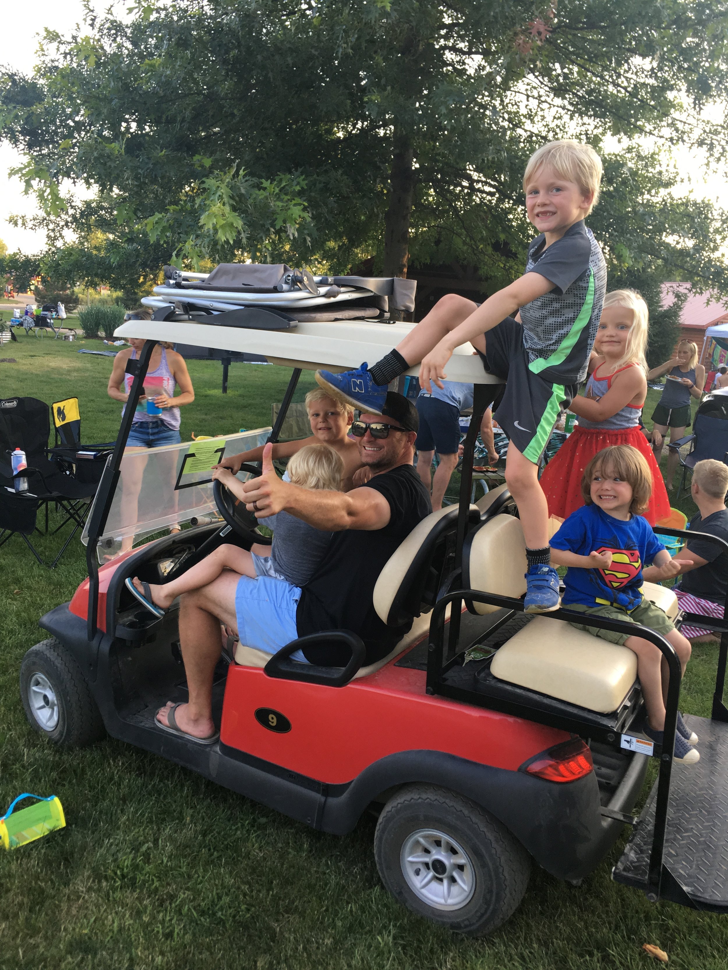 Yogi Bear Campground golf cart.JPG