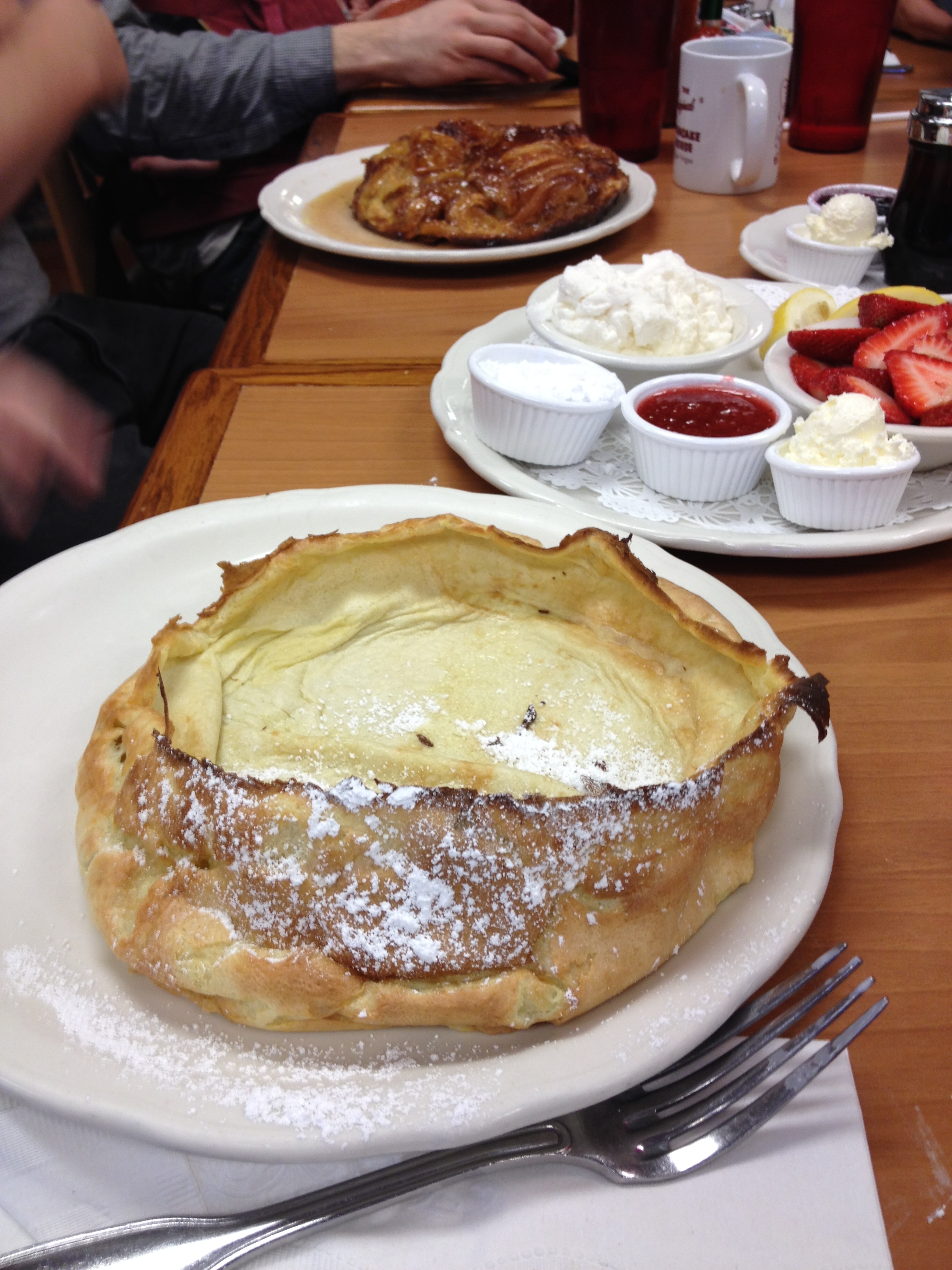 Those toppings went in this Pancake thing.