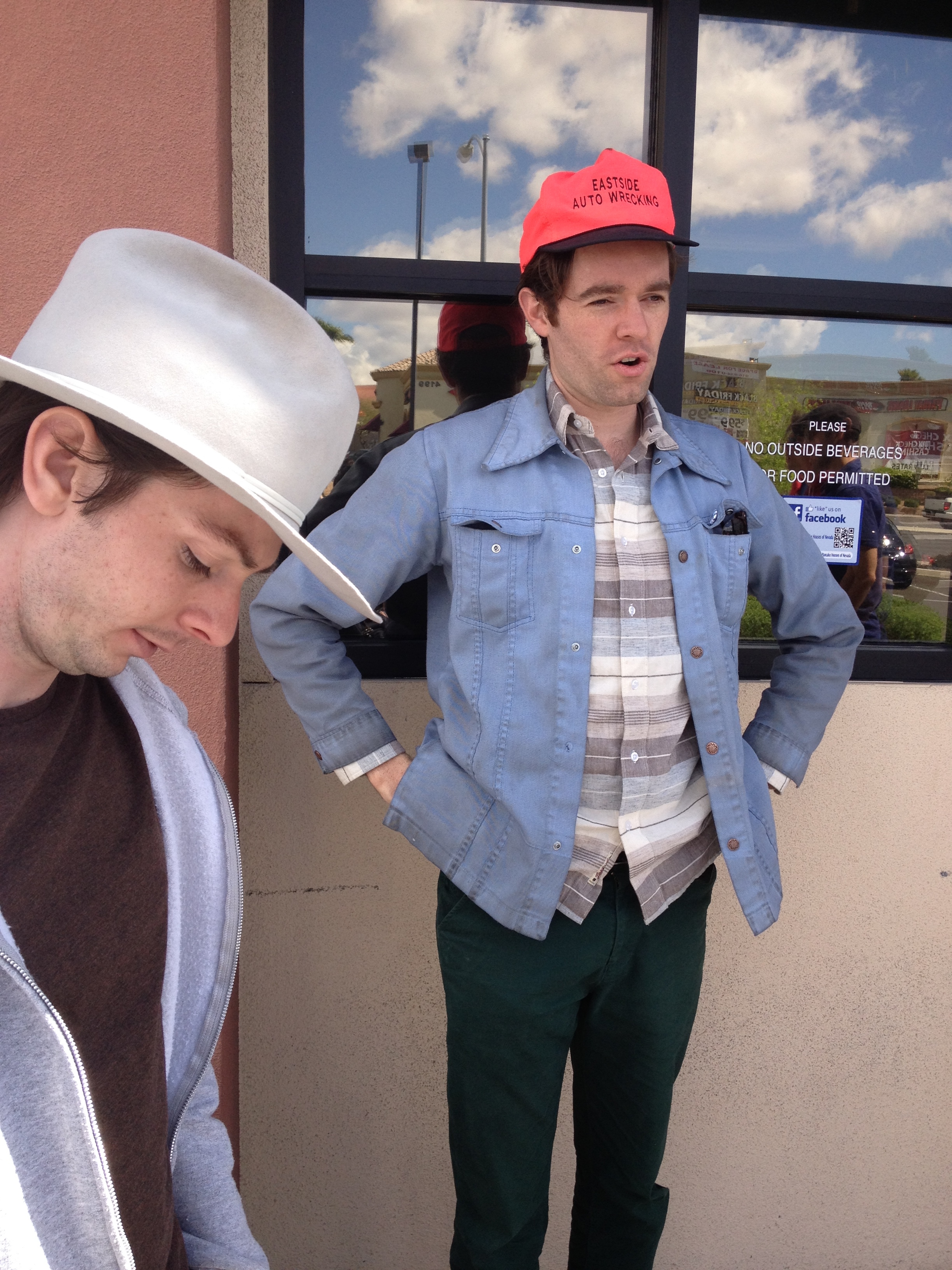 Tyler and Alec with full bellies.