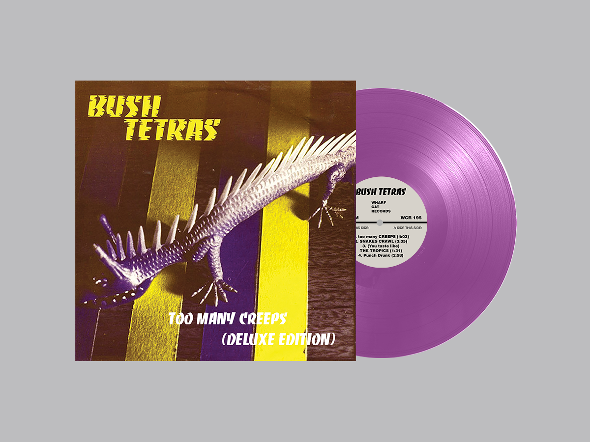 WCR 195 - Bush Tetras - Too Many Creeps - Plum Flat Background.png