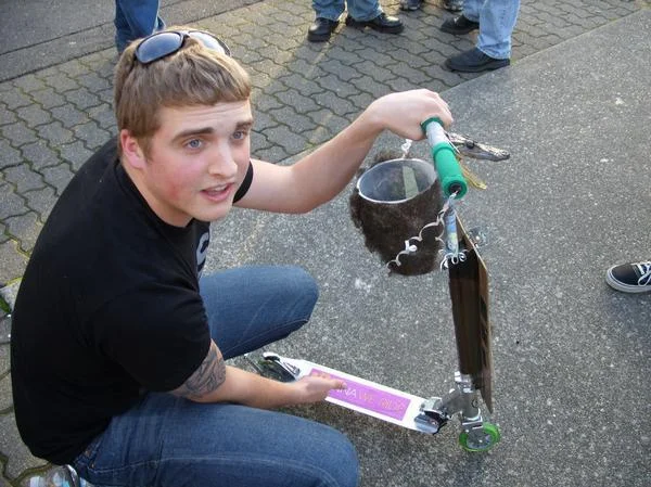 "20 inch blaaades on the Impala." Razor Scooters preempted the Soldiers of Destiny SC.