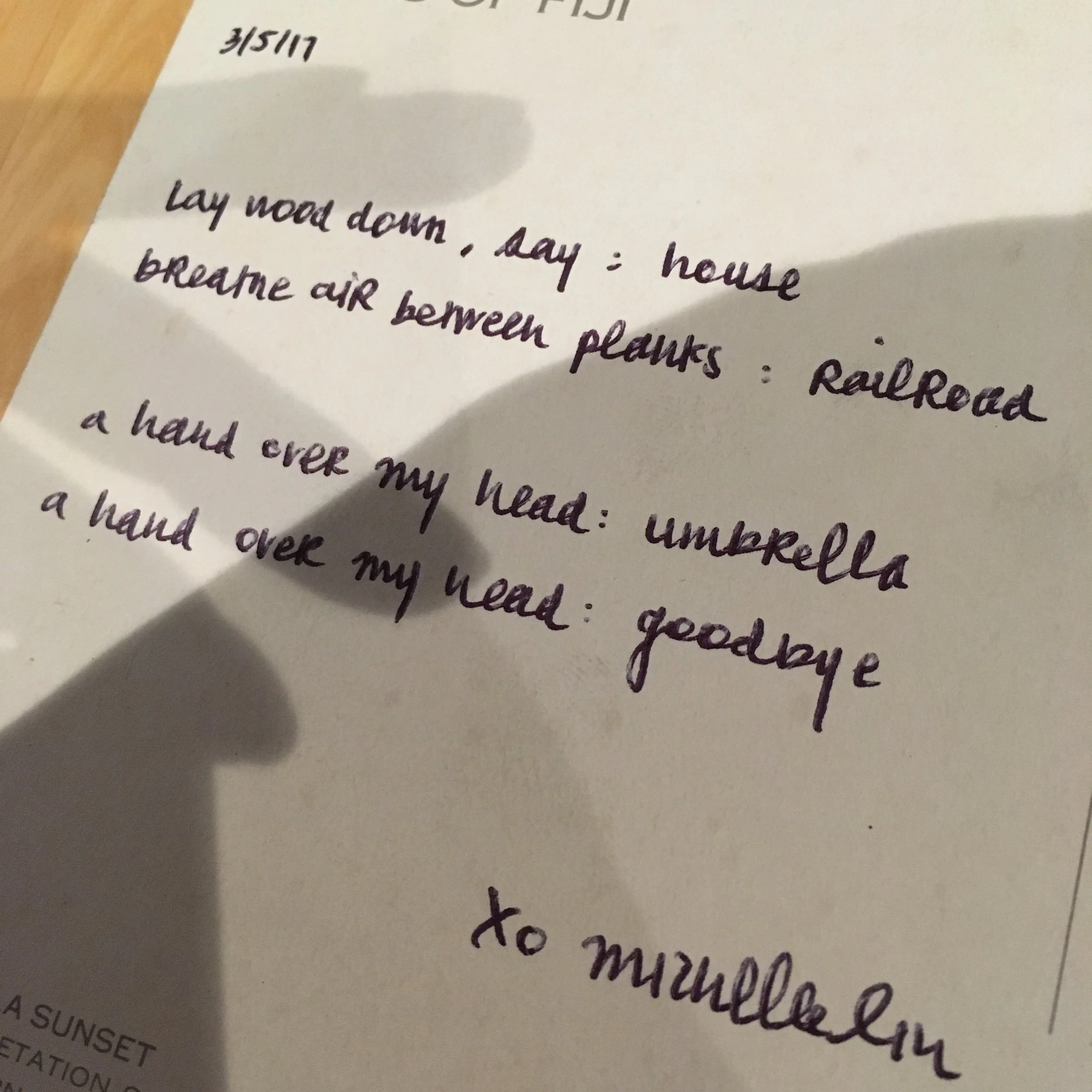 Migration Poetry Postcard Project Archive 