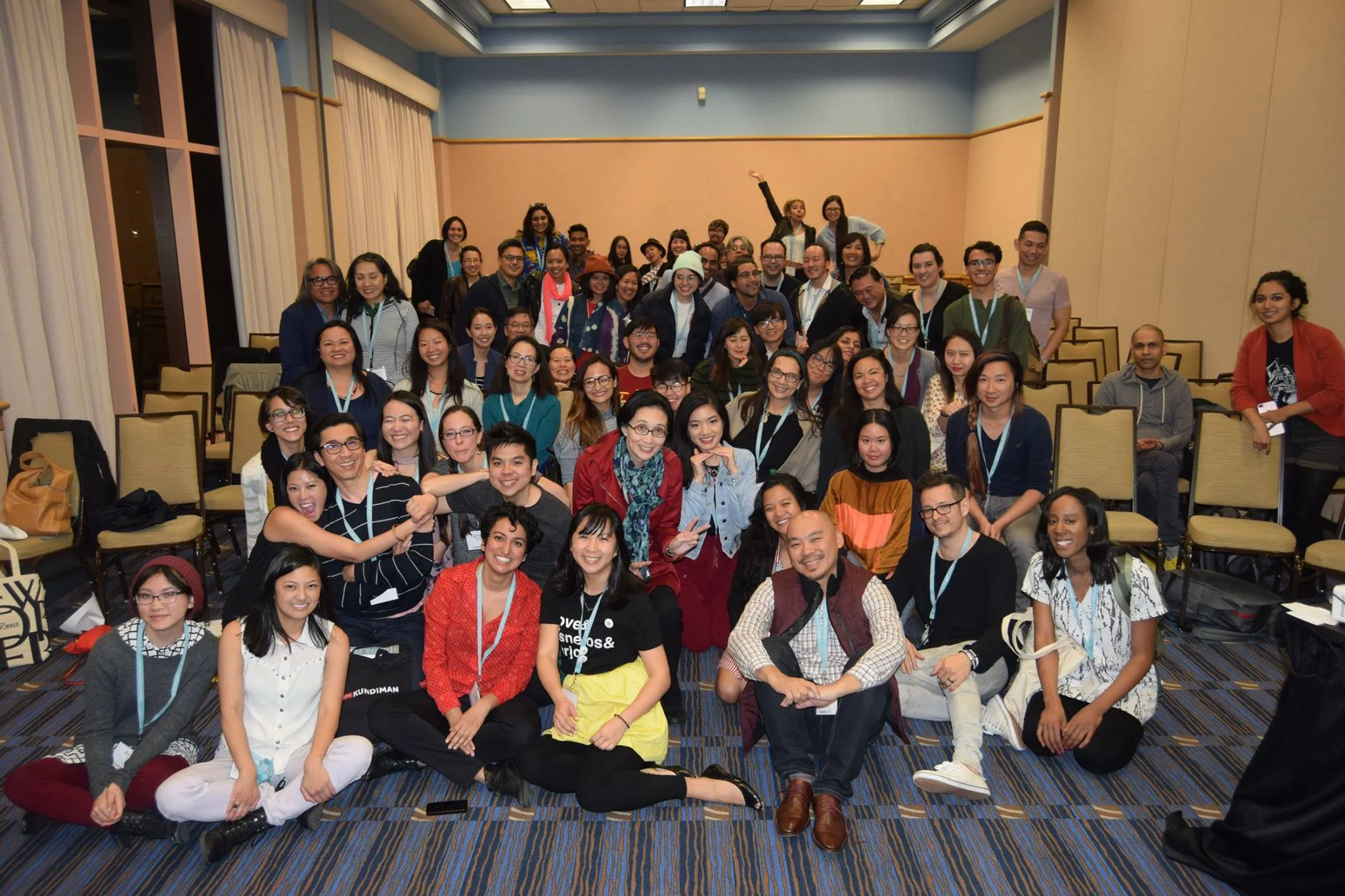 Asian American Caucus at AWP, Tampa, 2018. Photo by Bao Phi.