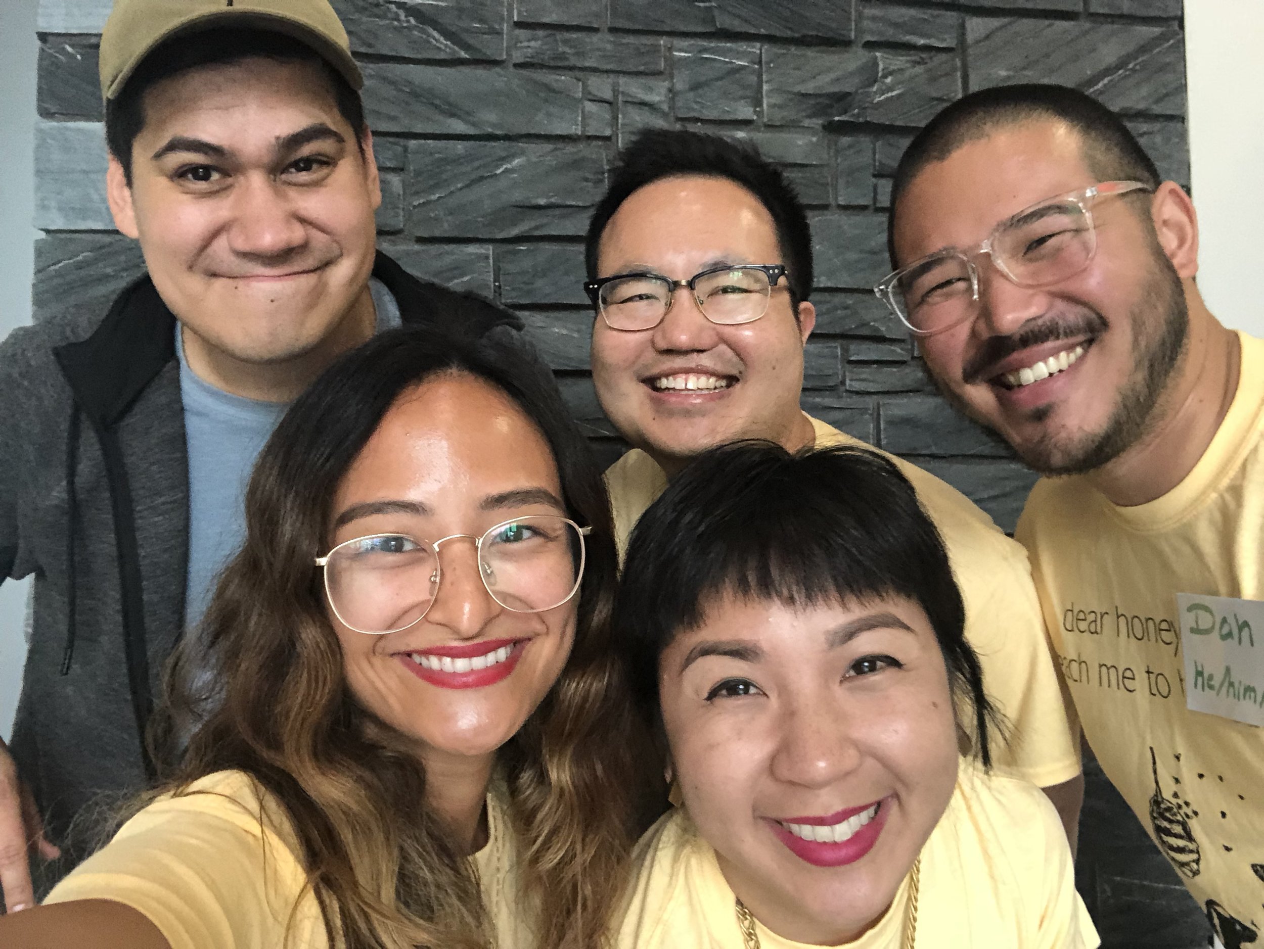 Tim Yu, Dan Lau, Kyle Lucia Wu, and Cathy Linh Che welcome Fellow Timothy Moore!