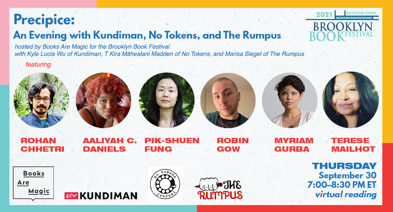 Precipice: An Evening with Kundiman, No Tokens, and The Rumpus at the Brooklyn Book Festival