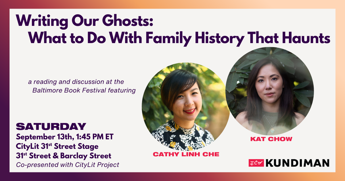 Kundiman &amp; CityLit Present "Writing Our Ghosts" at the Baltimore Book Festival