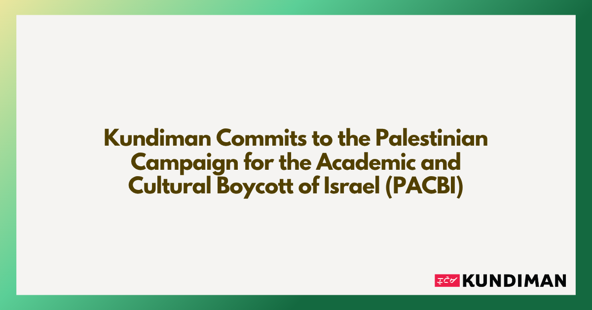 Kundiman Commits to PACBI