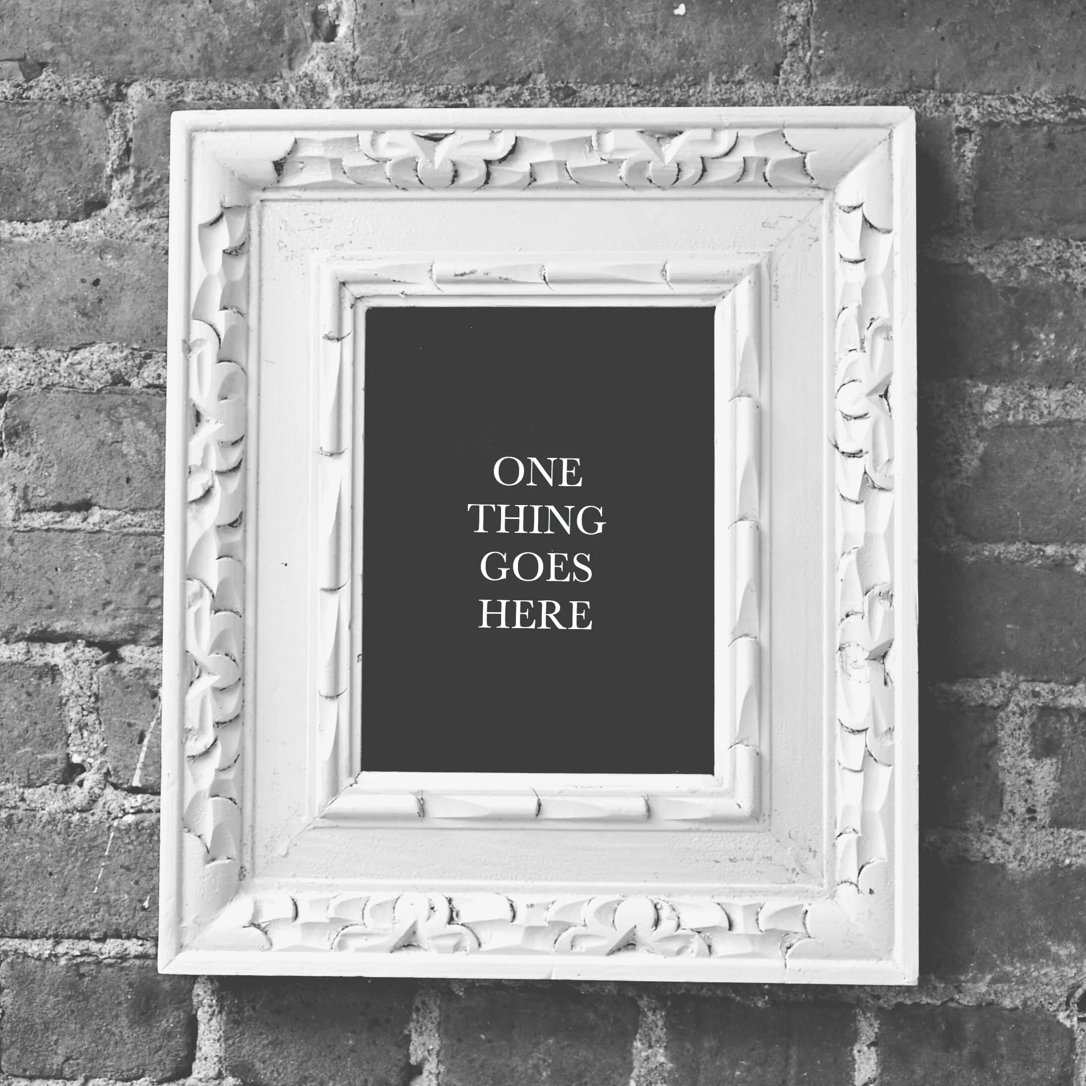  This is a little spot to write in your "one thing" or in other words your high-leveraged task every morning. 