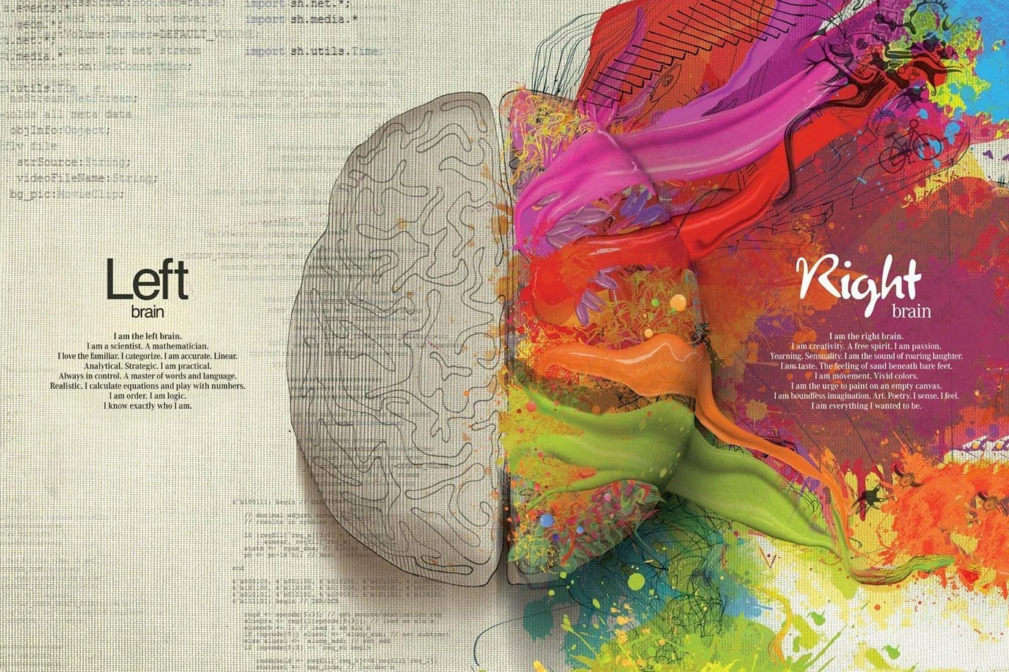 My blog is a reflection of a mashup between a left and right brain.