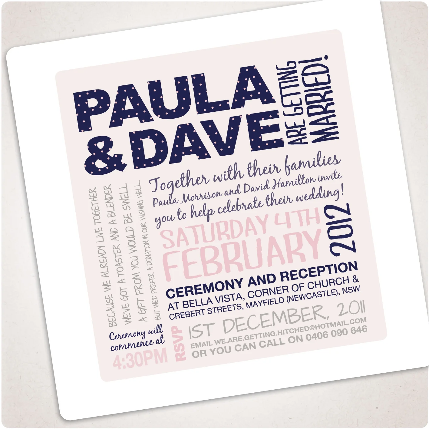 wedding invitation design