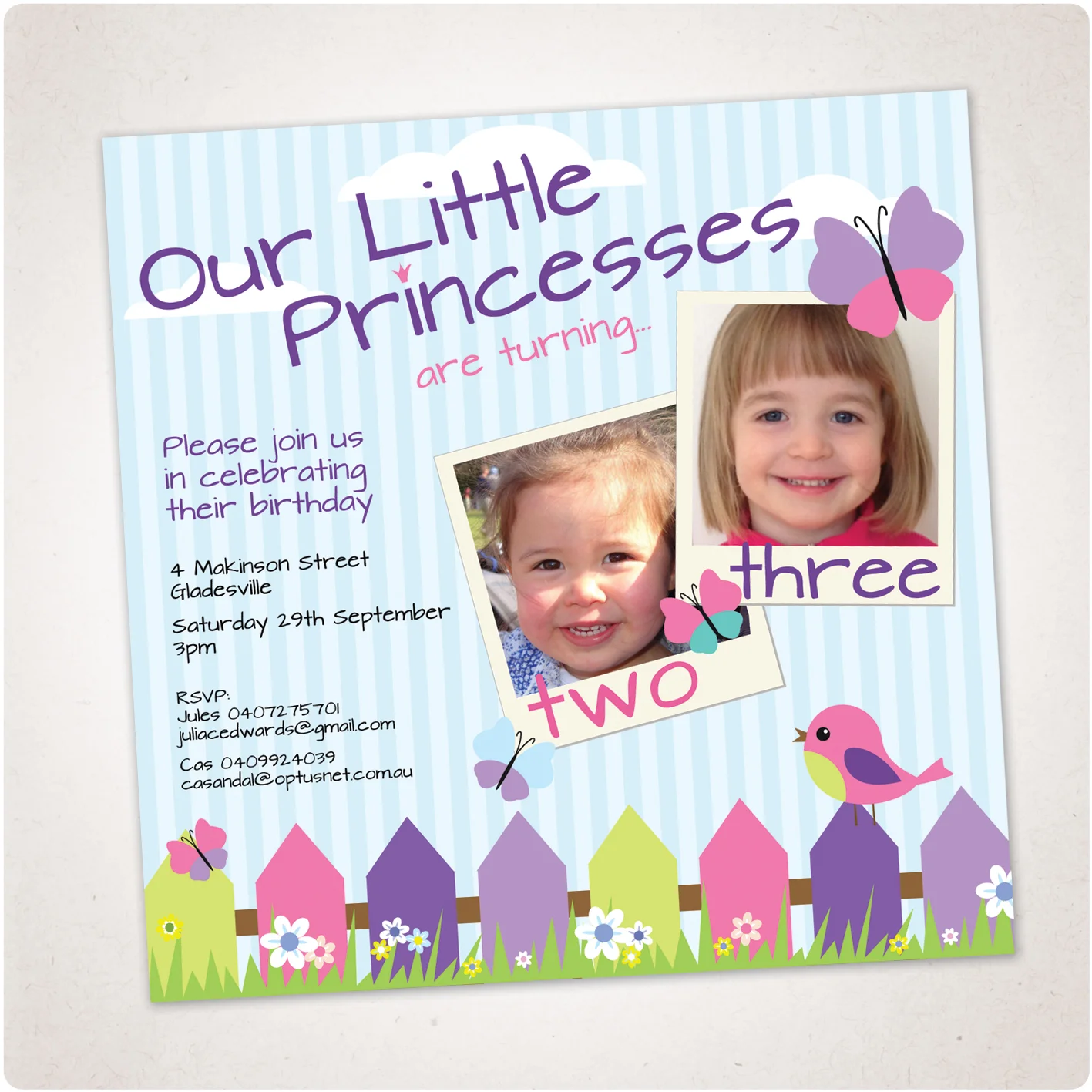 kids birthday party invitations