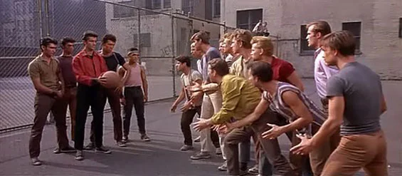 The Sharks and the Jets in West Side Story