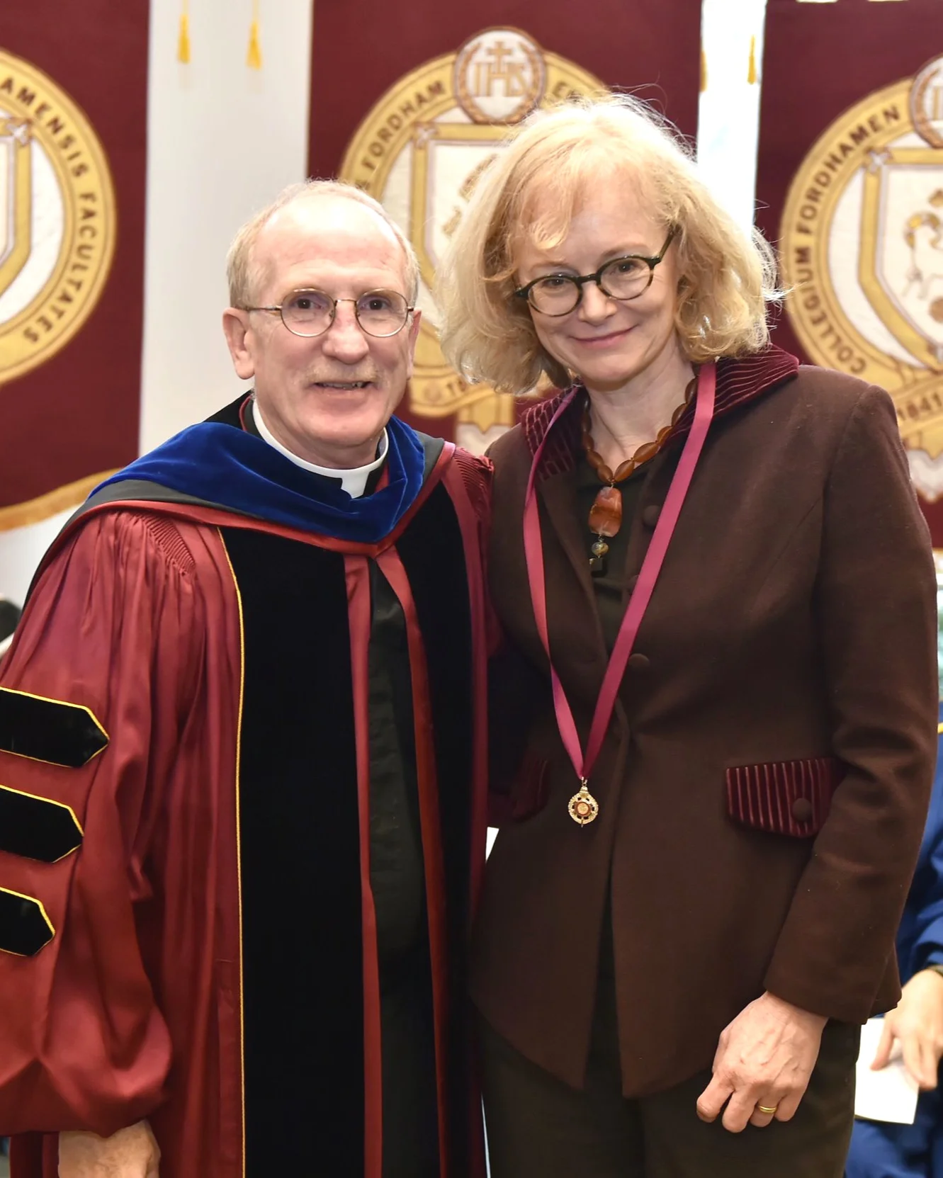 President McShane and Professor Bly