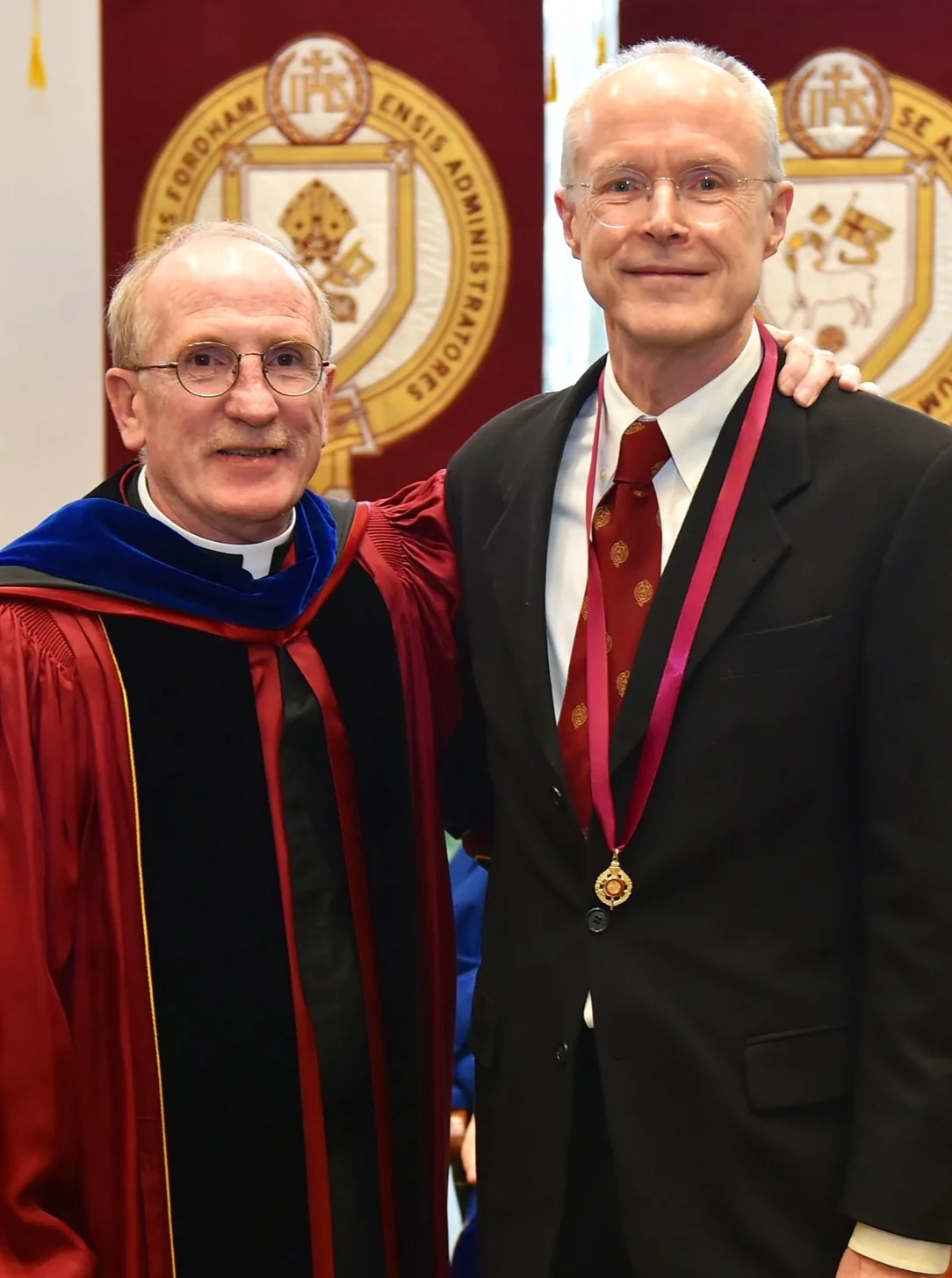 President McShane and Professor Chase