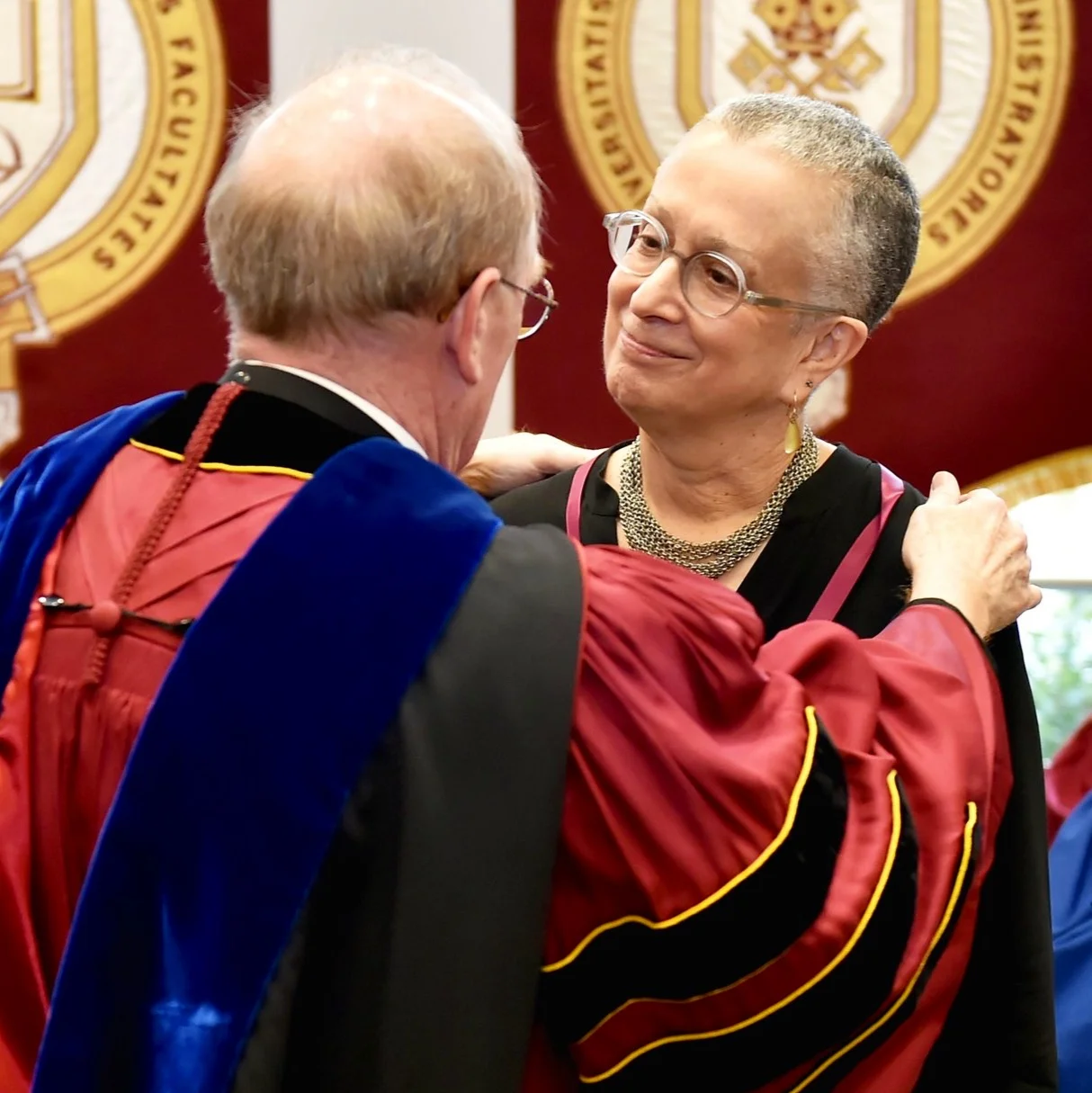 President McShane and Professor Hoffman