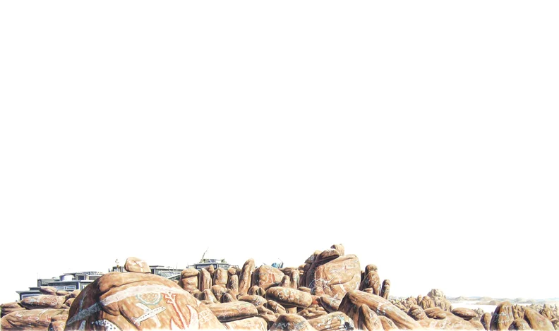Settlement 1 31"X50" ink on paper 2006