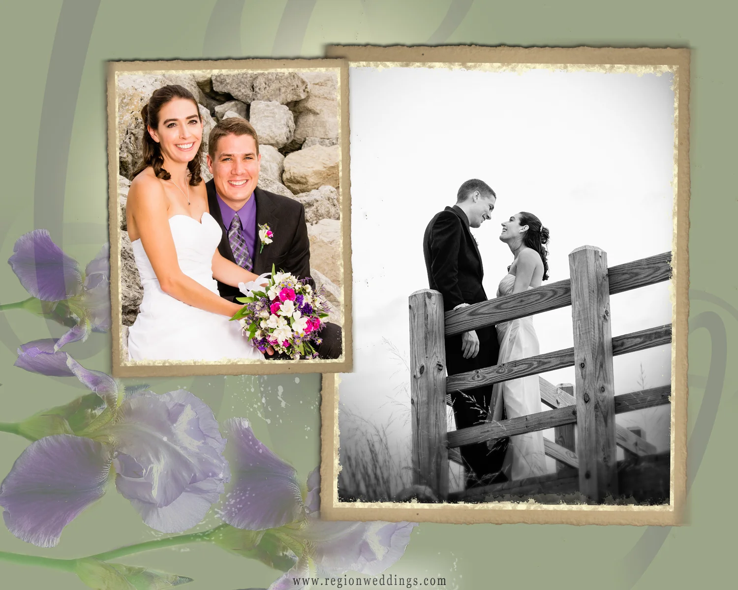 A custom designed mom's brag book back cover in an 8x10 size.