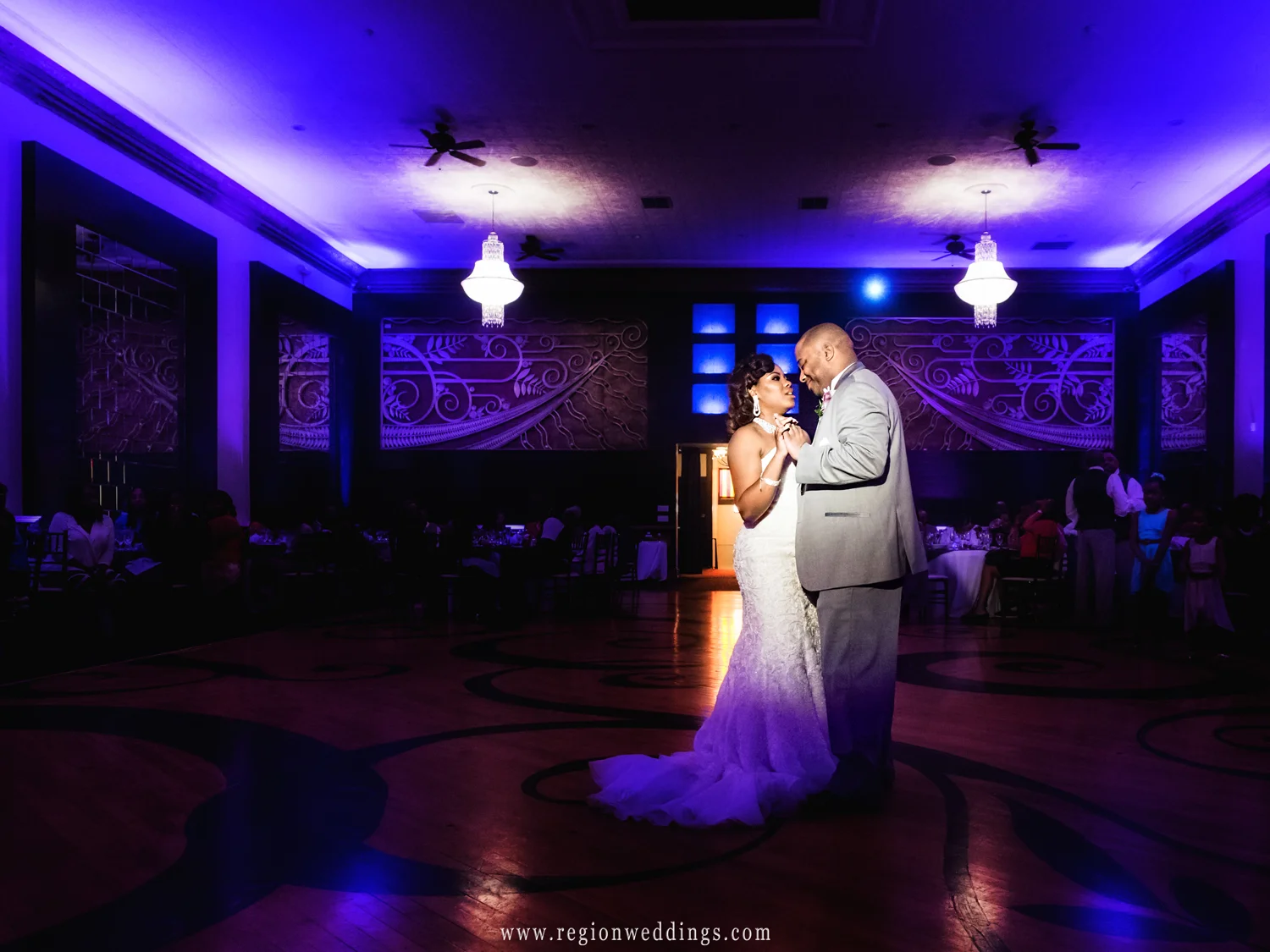 First dance for the bride and groom at The Allure in Laporte, Indiana.