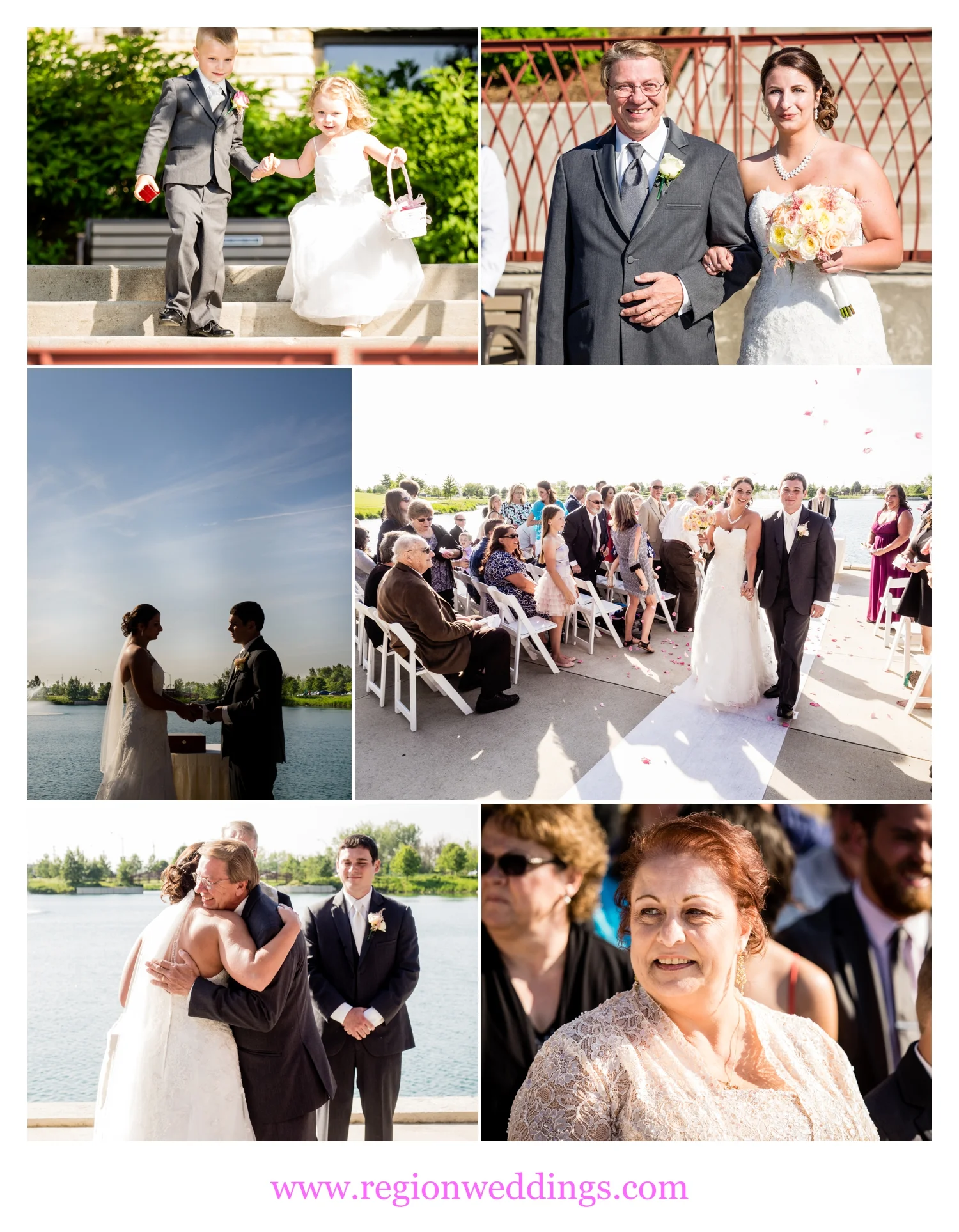 Summer wedding at Centennial Park.