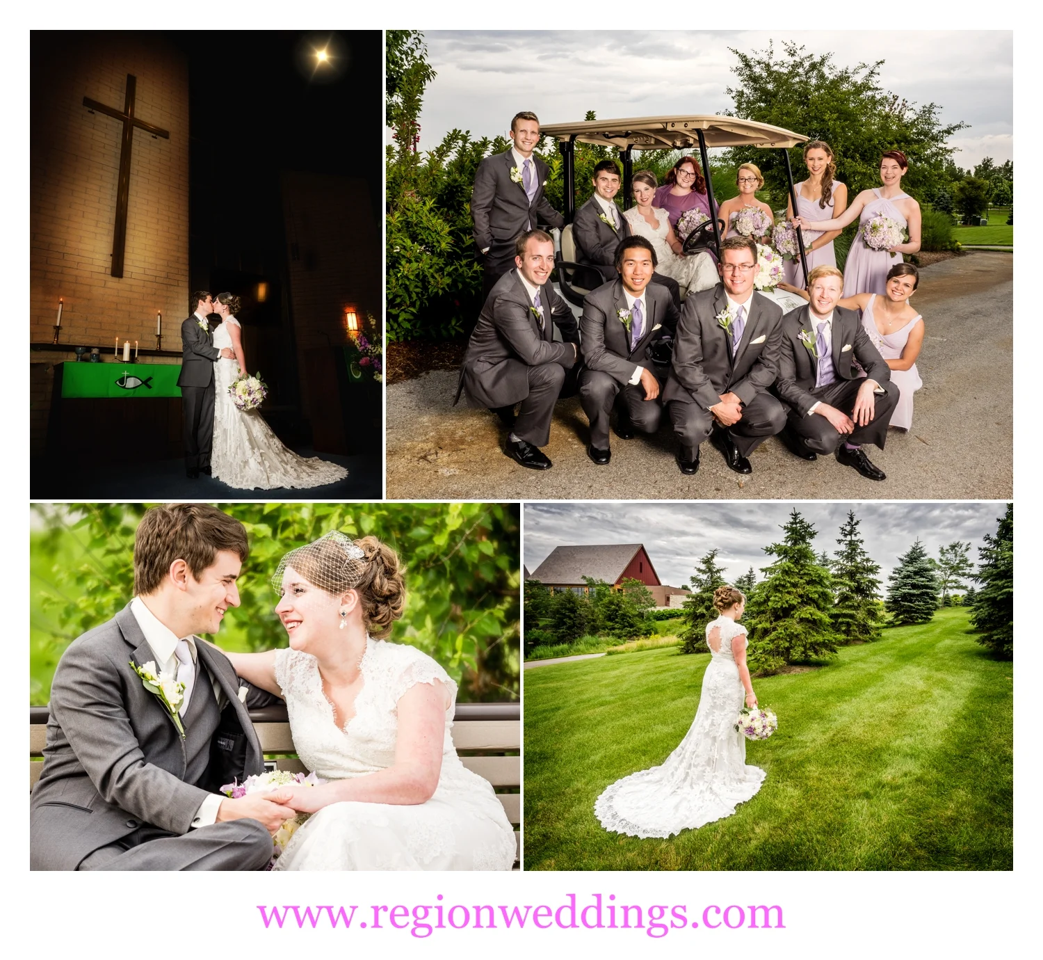 Wedding photos at Centennial Park.