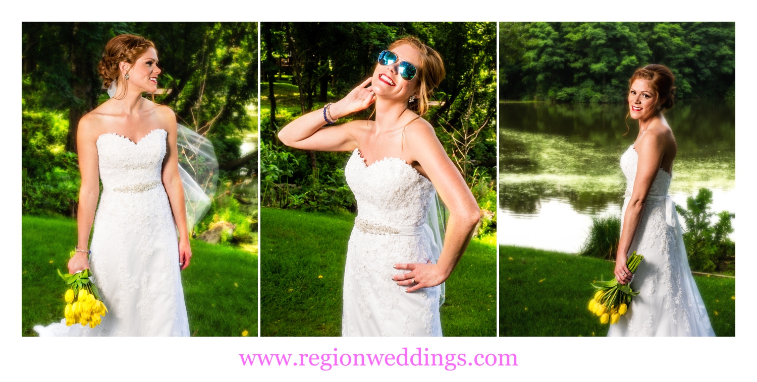 A pretty red haired bride on her big day.