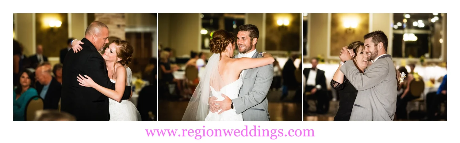 First dances at an Ambassador Banquets wedding reception.