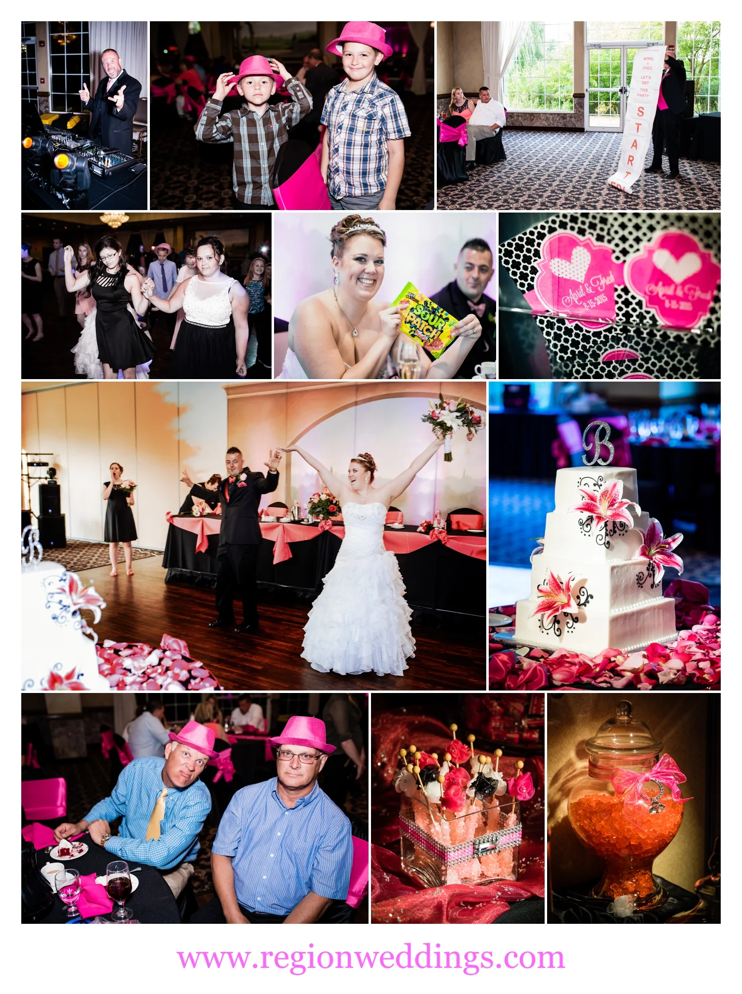 Wedding reception at Avalon Manor in Merrillville, Indiana.