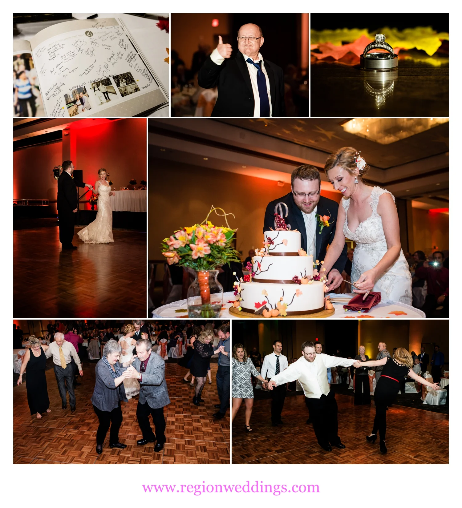 Fall wedding celebration at Radisson.