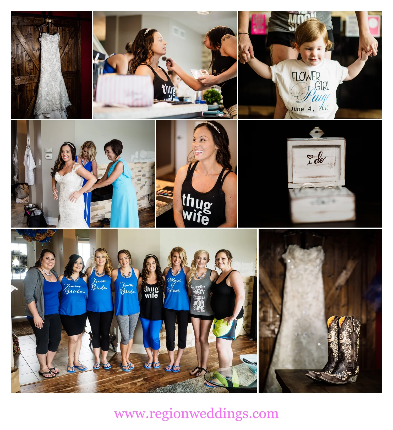 Team Bride gets ready for the big day.