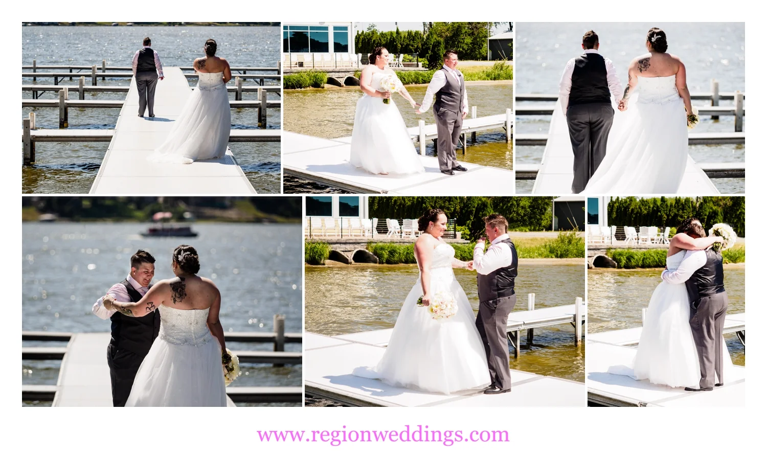 First look for the soon to married couple on the pier at Lighthouse Restaurant.