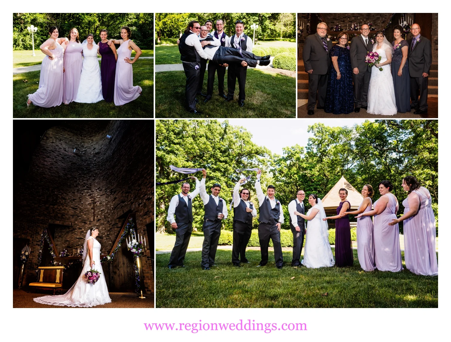 Wedding photos in Crown Point, Indiana.