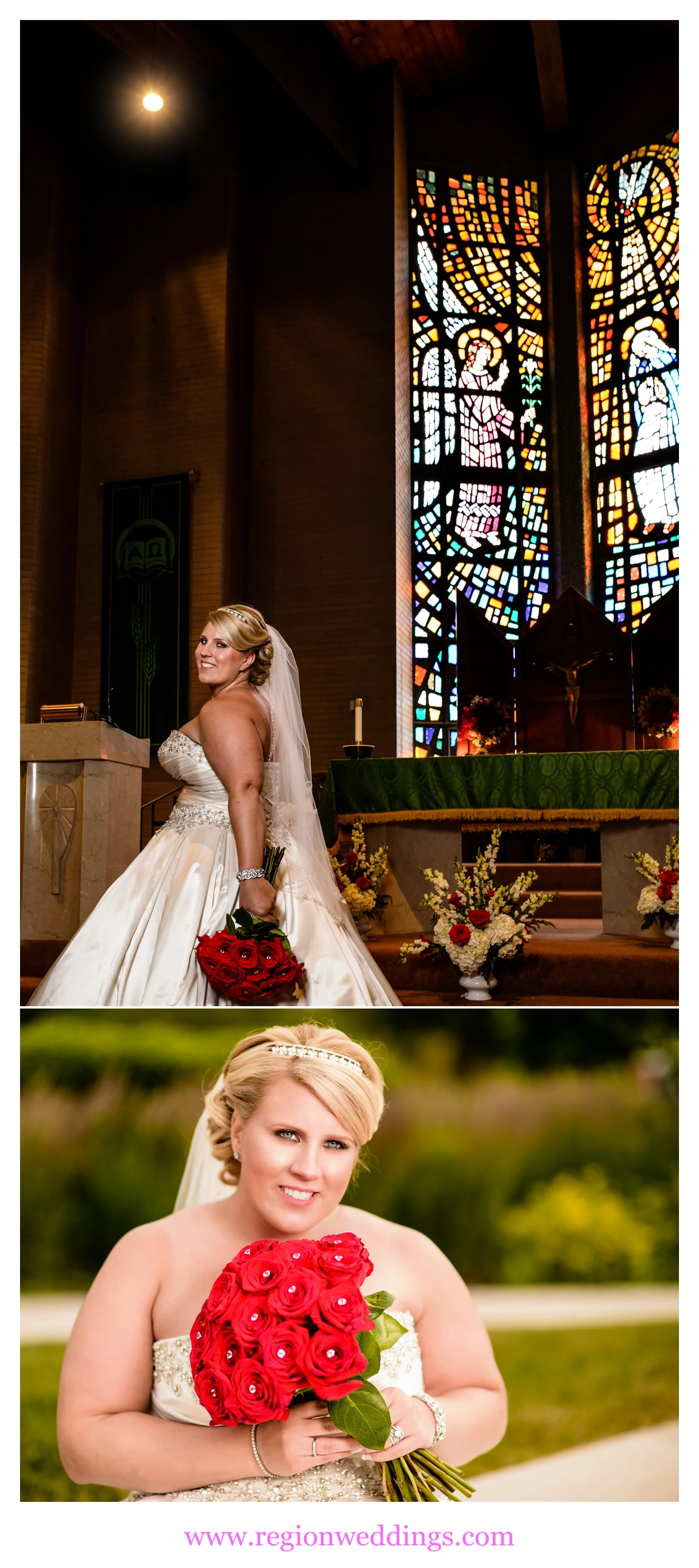 The beautiful bride at Annunciata Church.