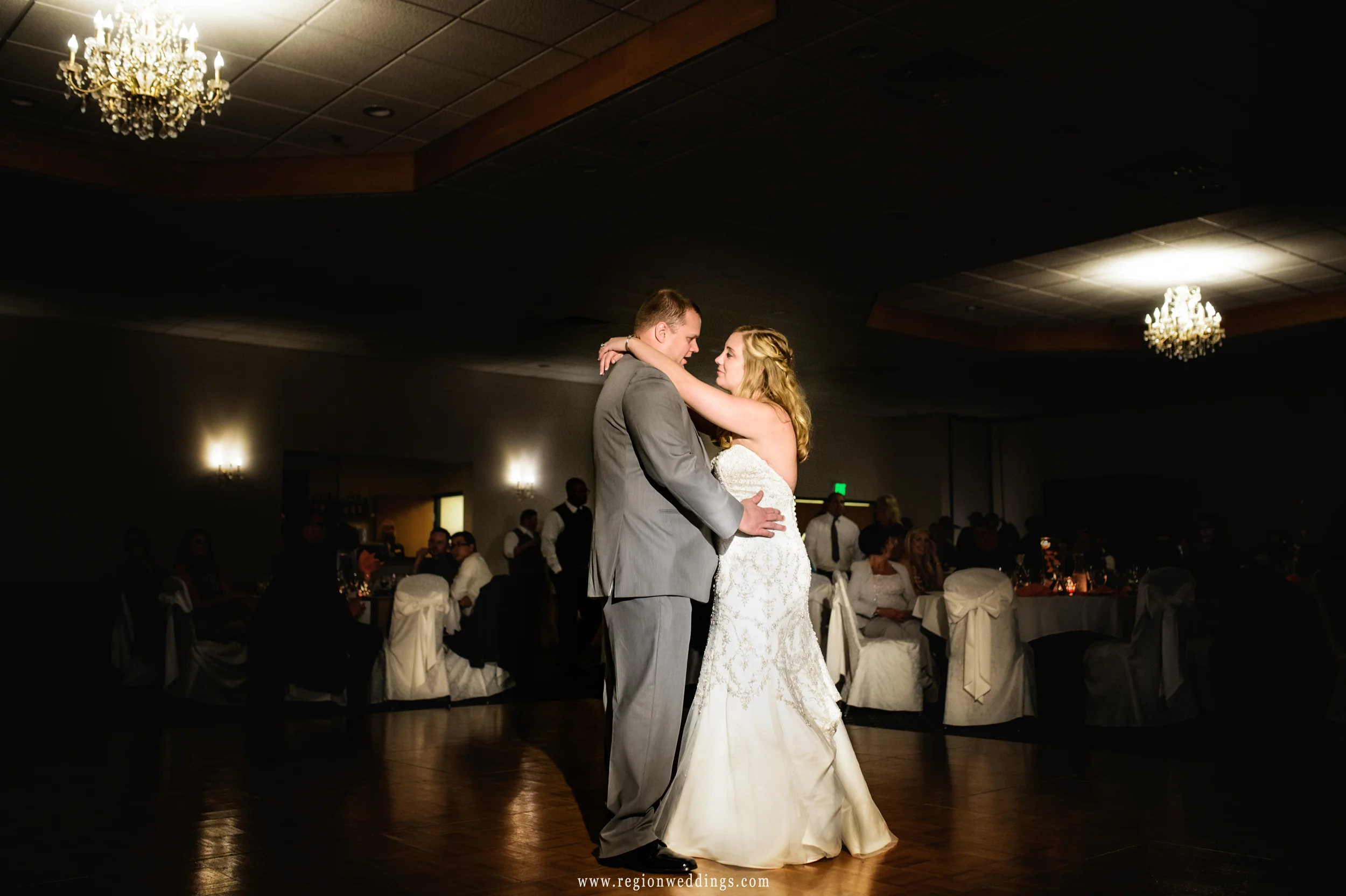 First dance for an October wedding reception at The Patrician.
