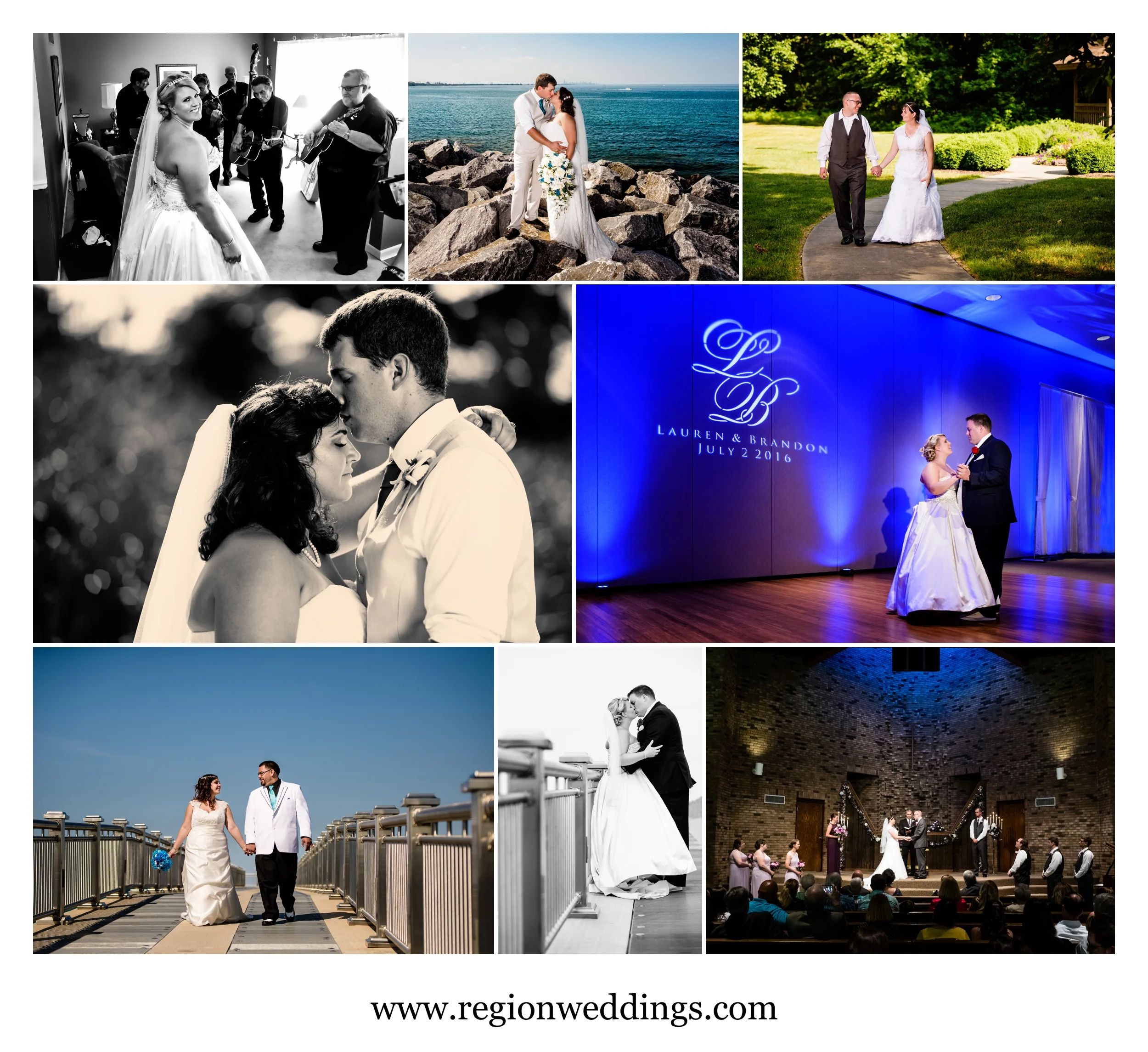 June wedding photos in Northwest Indiana during 2016.