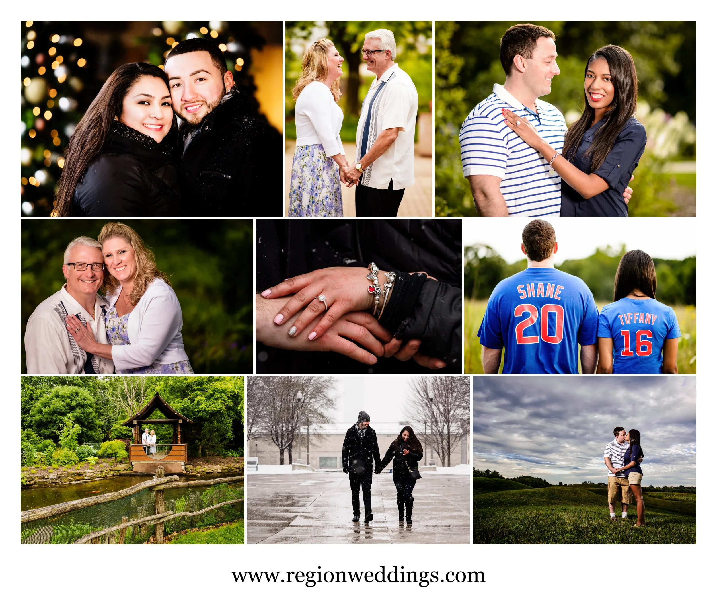 Engagement photos in Northwest Indiana and Chicago in 2016.