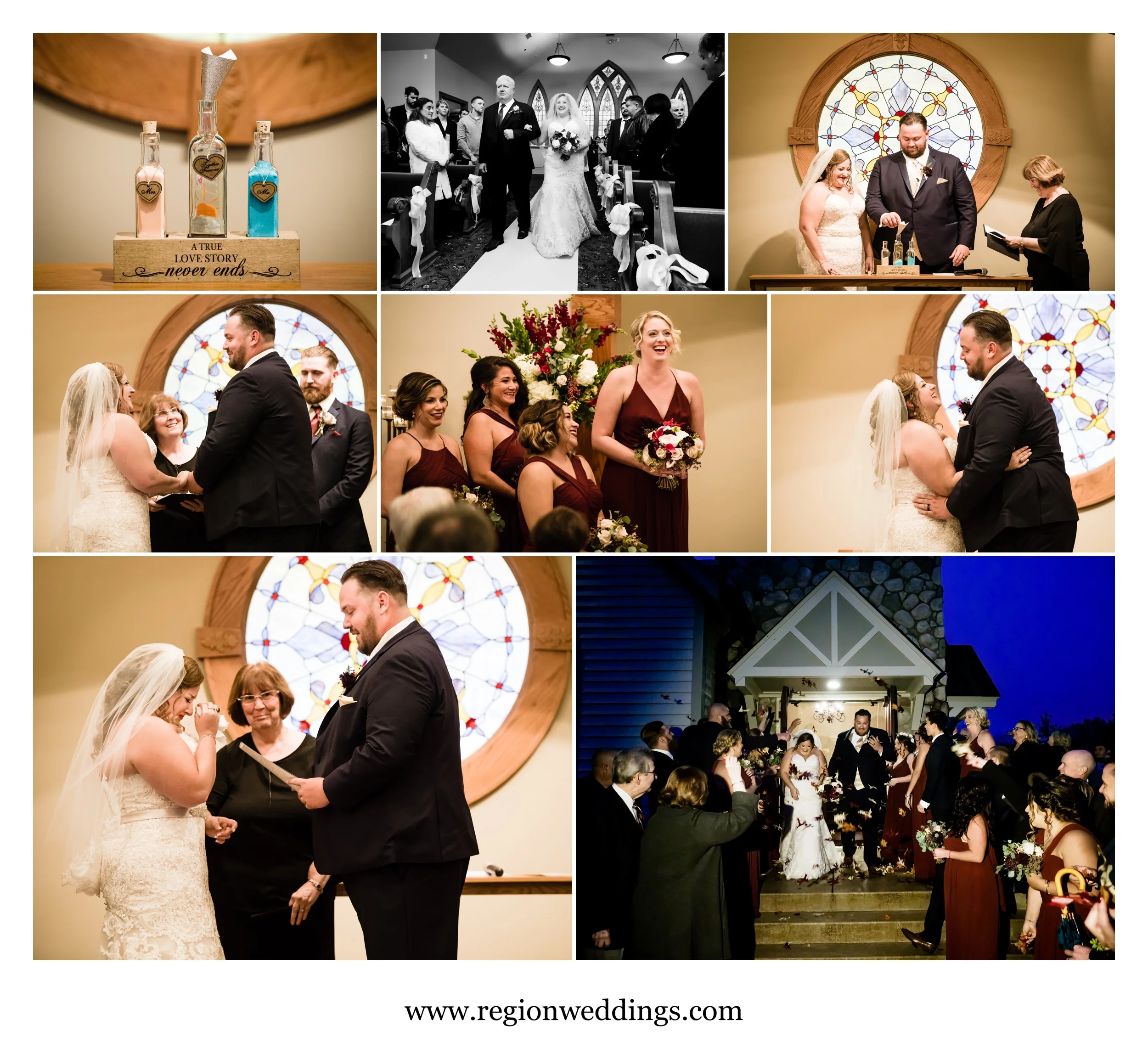 Emotions abound inside Aberdeen Chapel for a Fall wedding ceremony.