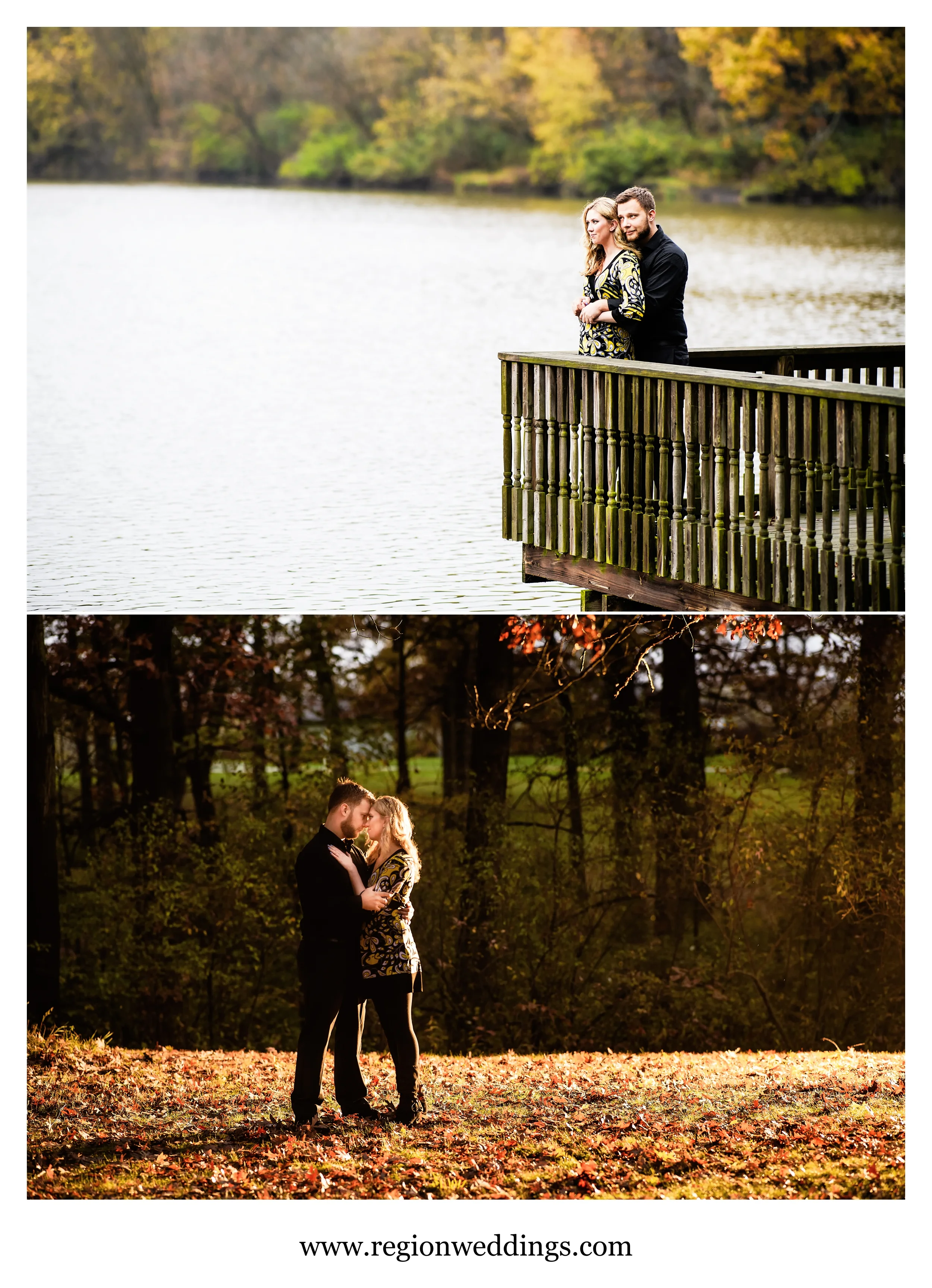 Golden hour engagement session.