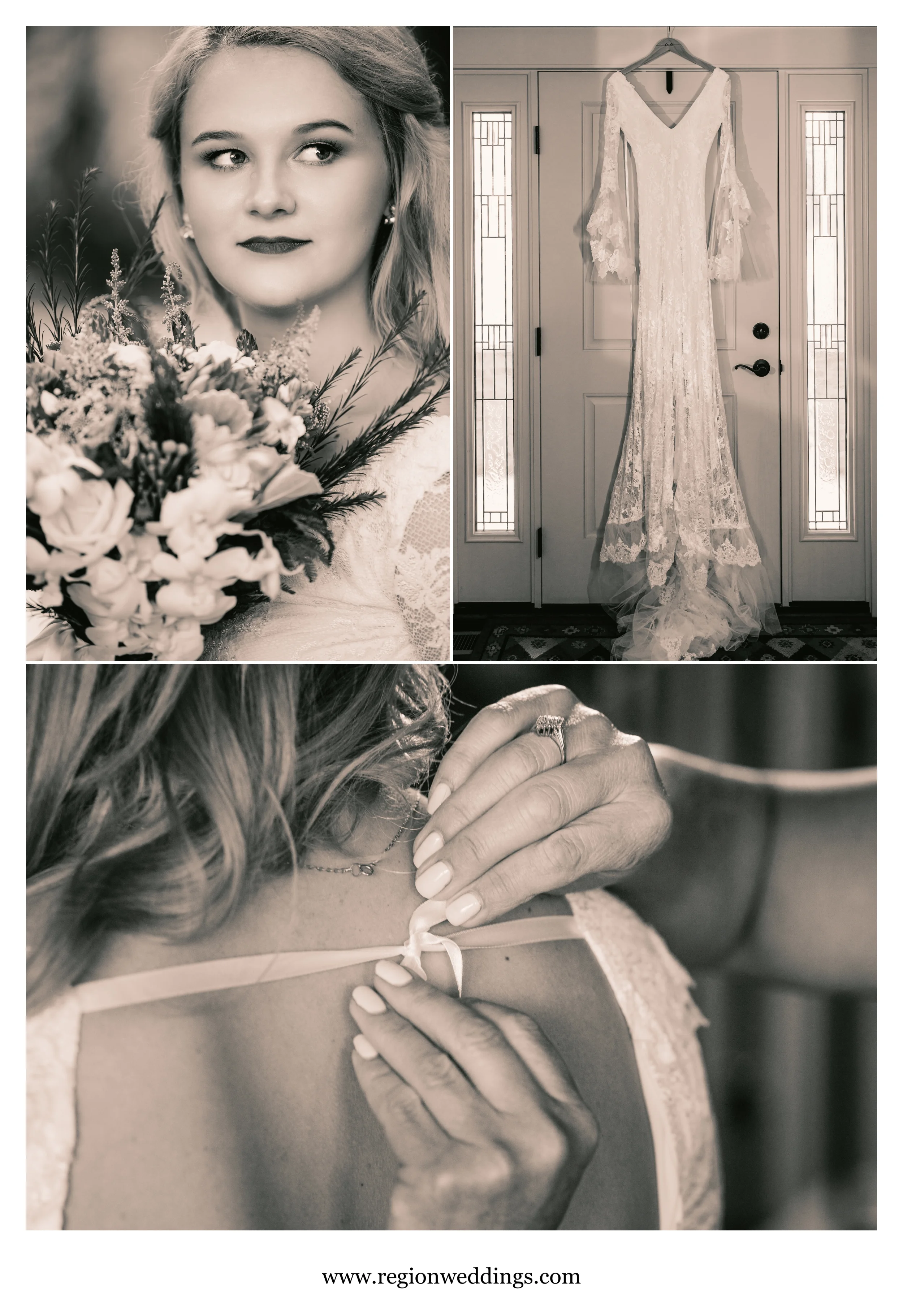 The vintage bride look.