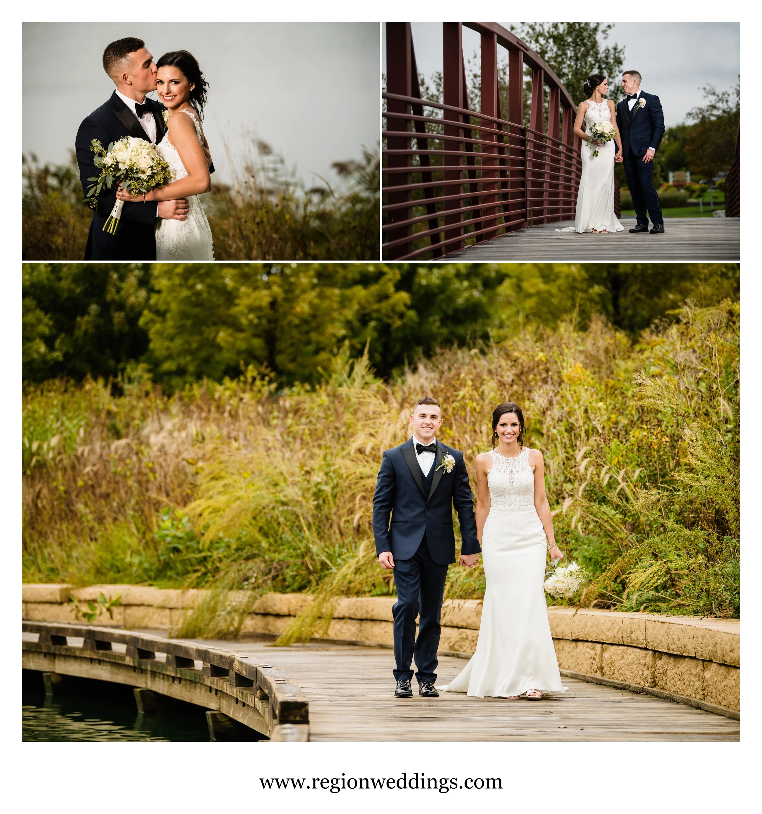 Wedding pictures at Centennial Park.