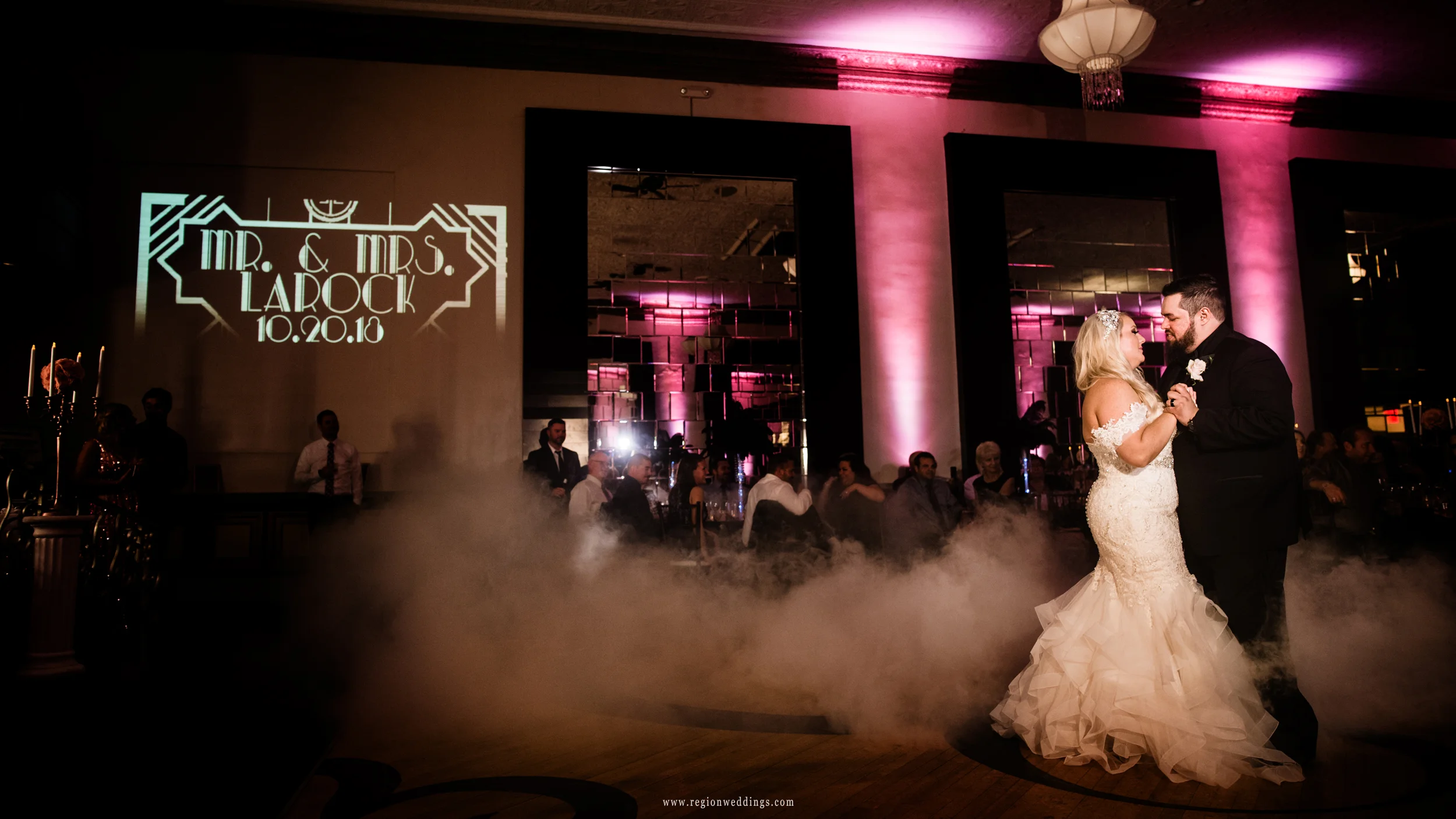First dance on The Allure ballroom floor.