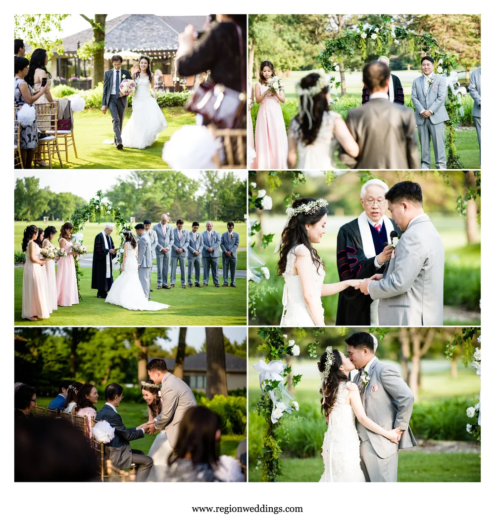 Summer Wedding At Briar Ridge Country Club In Dyer, Indiana