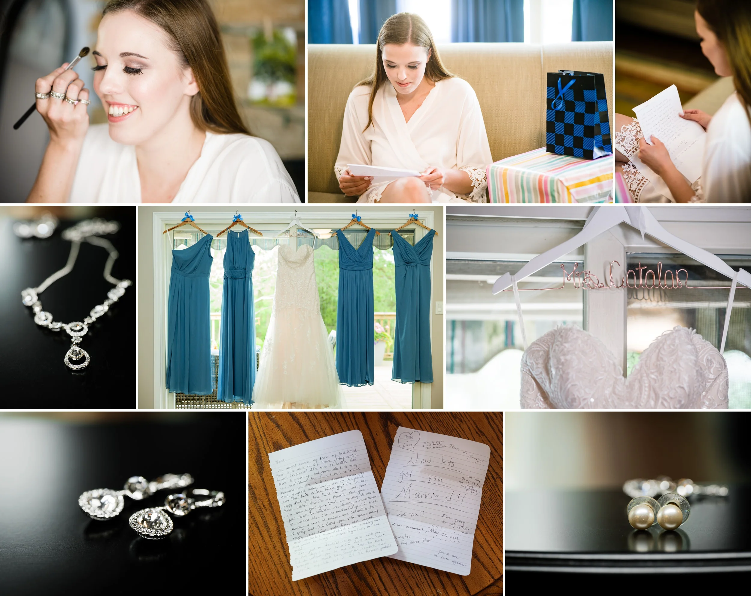 Bridal prep in Schererville, Indiana.