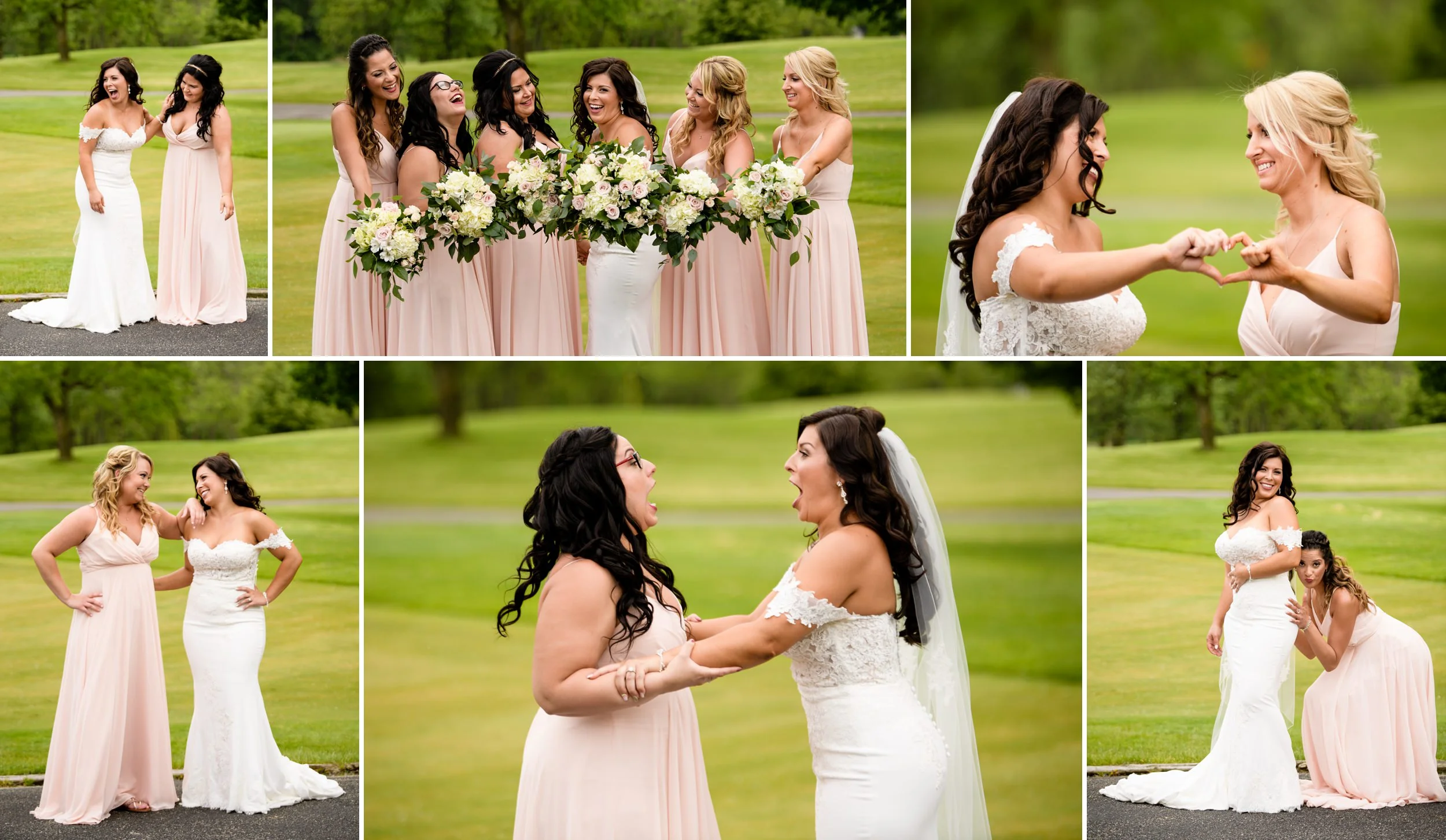 Having fun during a summer wedding.