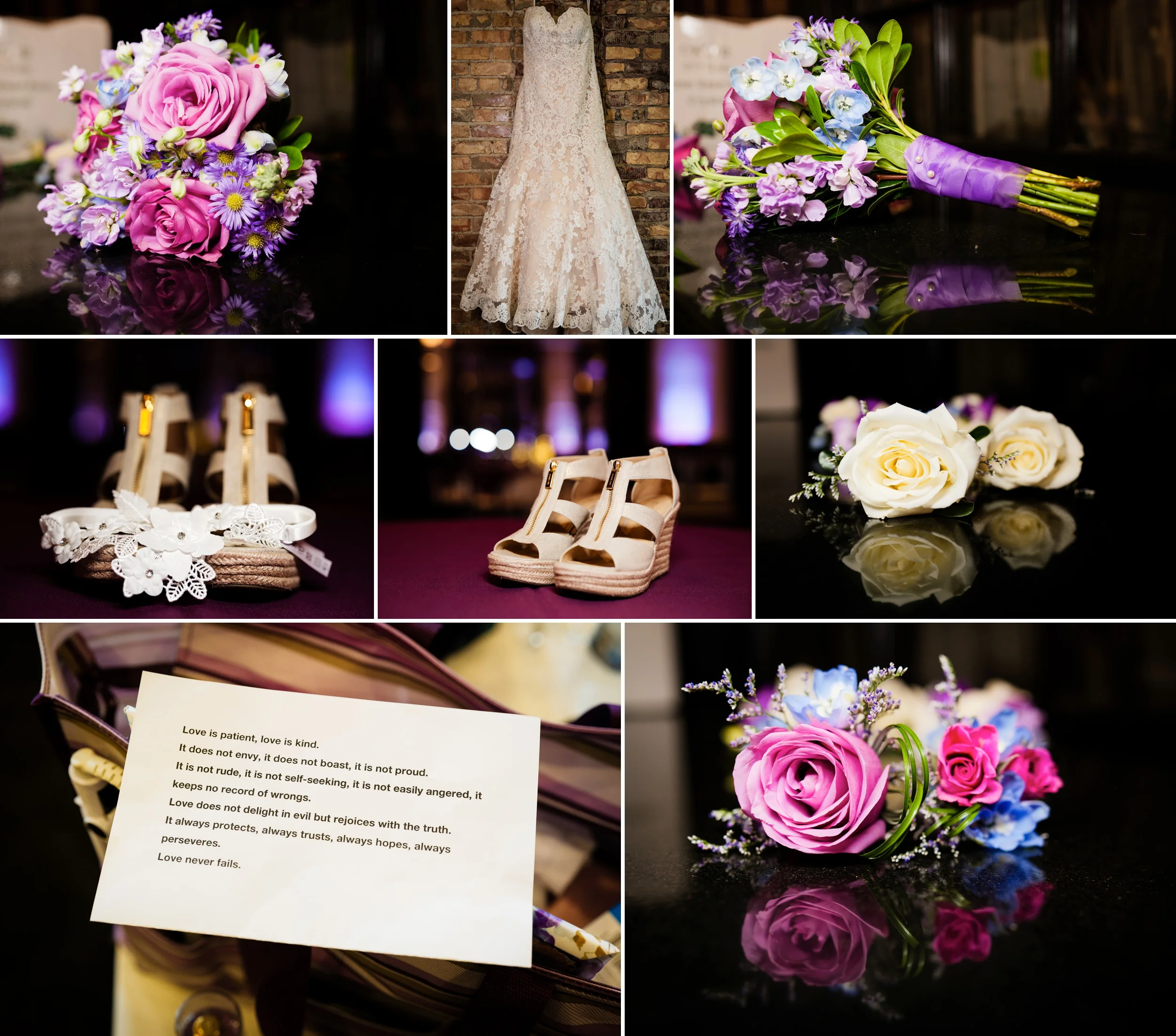 Wedding day bridal detail at The Allure.