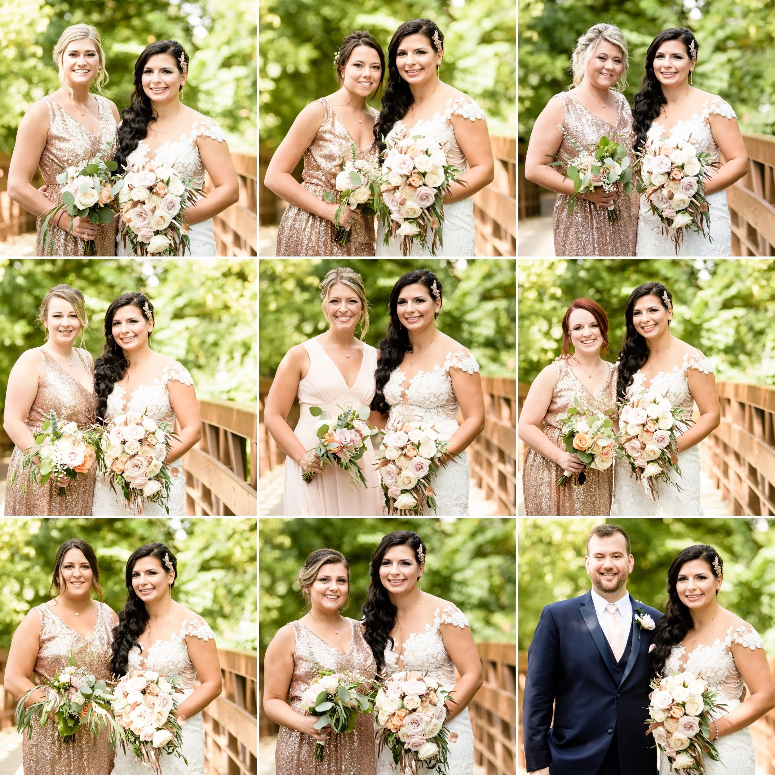 The bride with her crew.
